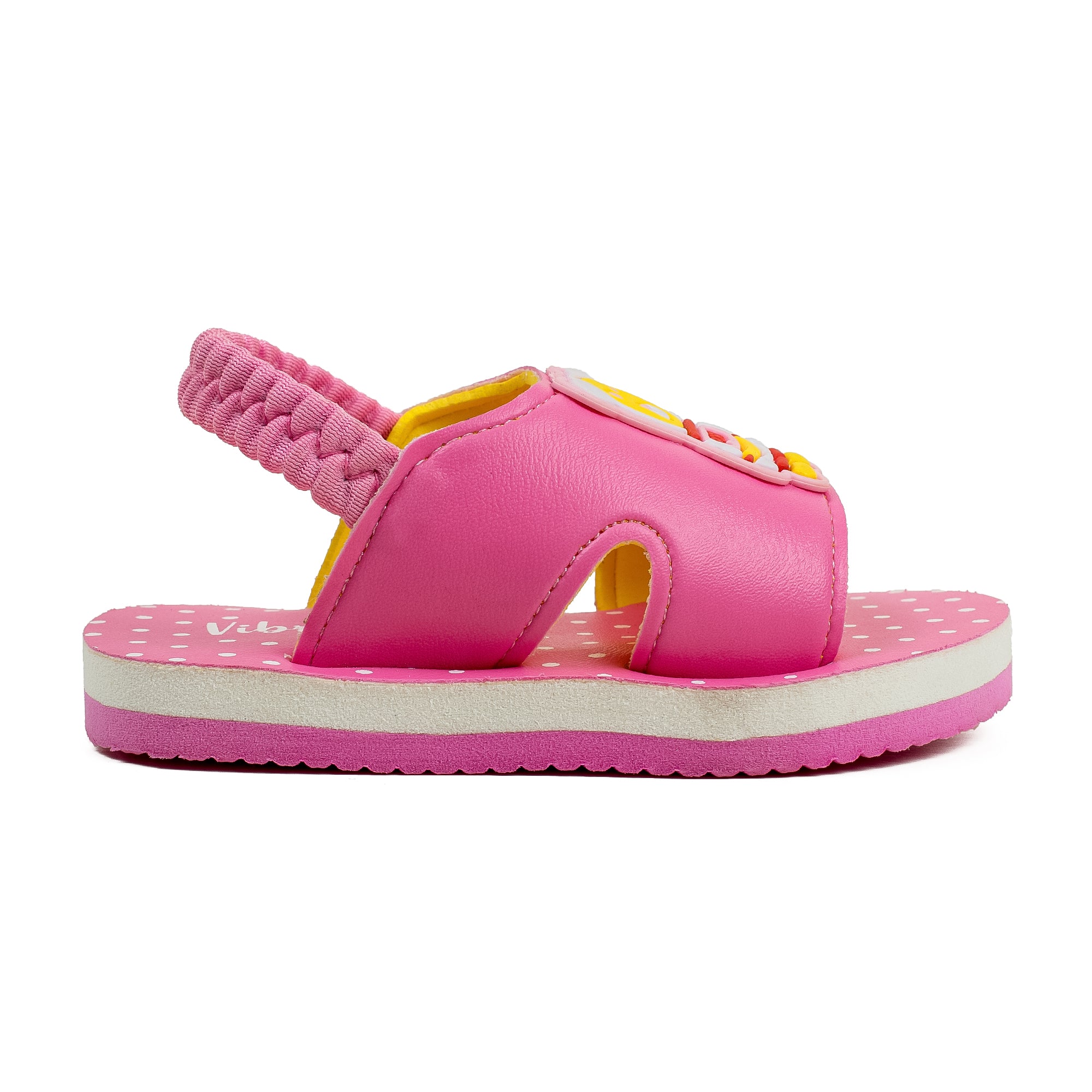Vibrant Infant Girls' Pink Sandals – Cute & Comfortable PU Upper Sandal with Soft Footbed & EVA Sole - Vibrantbd.com