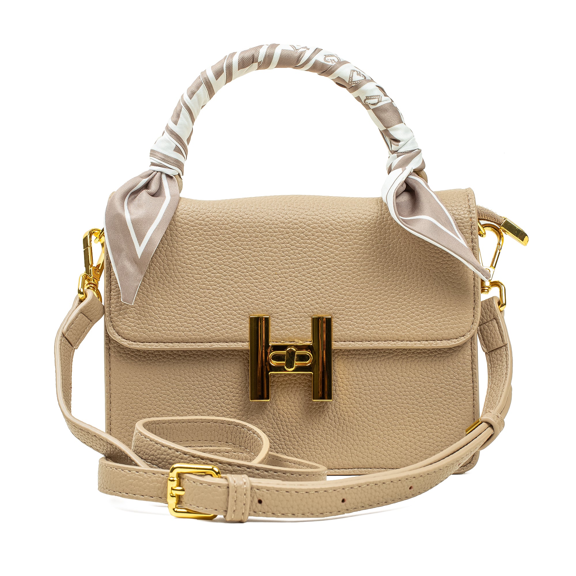 Classic Elegant Beige Crossbody Bag - Vibrantbd.com