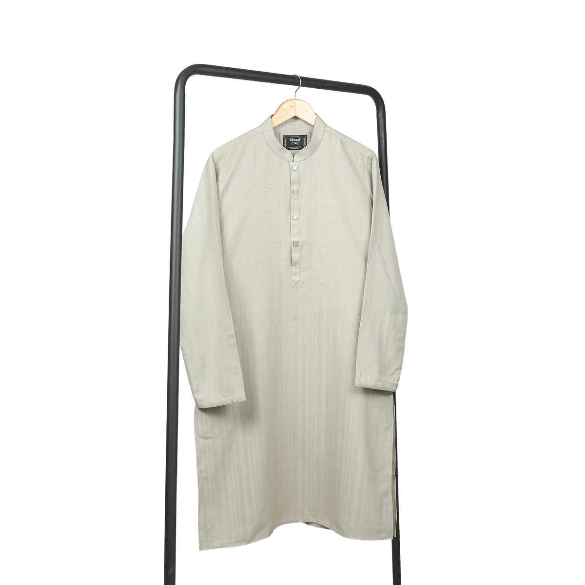 VIBRANT MEN'S OFF-WHITE JACQUARD PRINT COTTON PANJABI - Vibrantbd.com