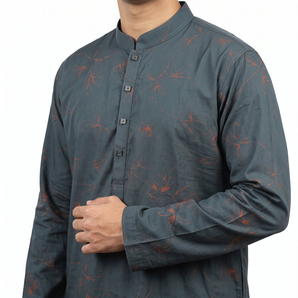 VIBRANT PRINTED COTTON PANJABI - Vibrantbd.com
