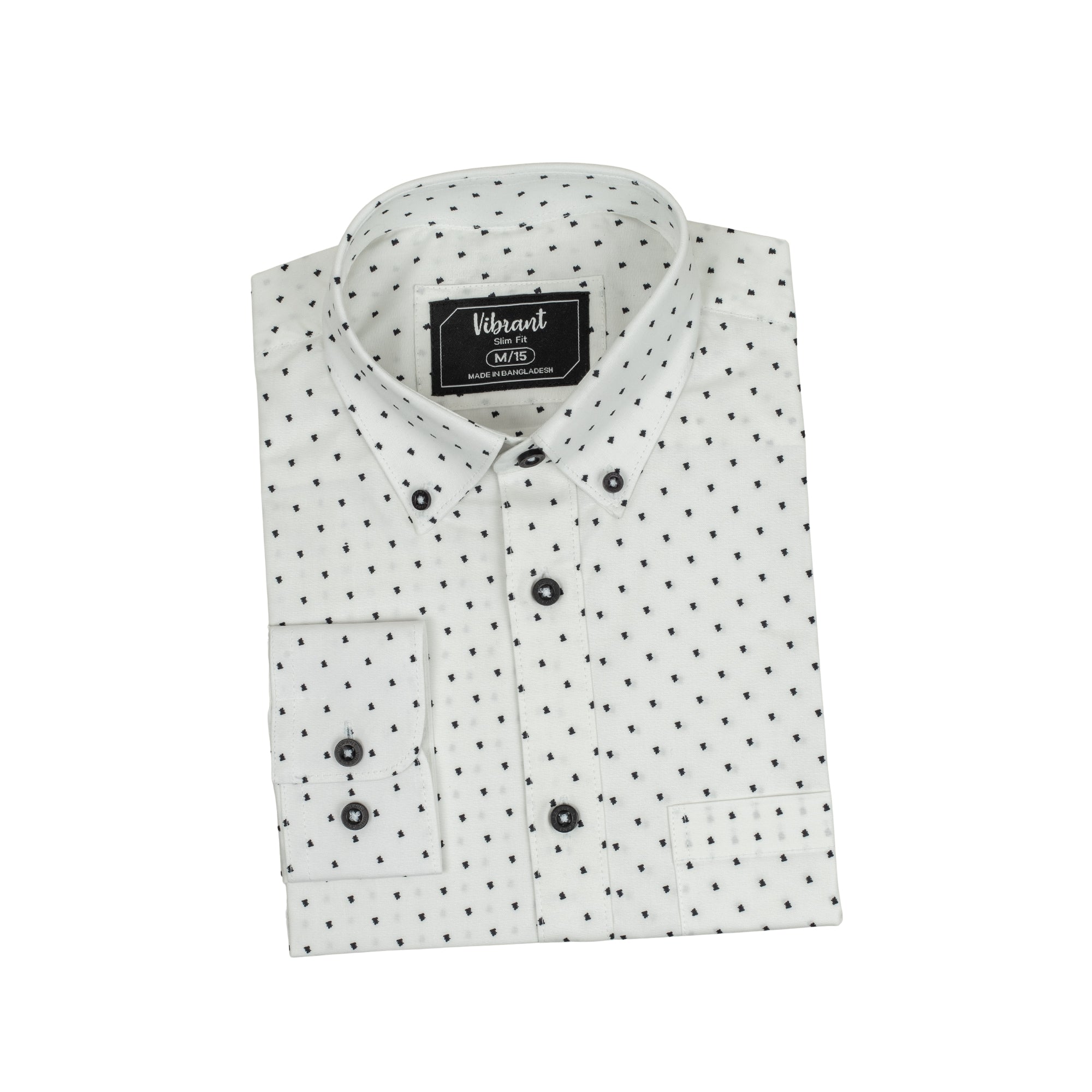 VIBRANT MICRO PRINT SLIM FIT MEN’S FORMAL SHIRT