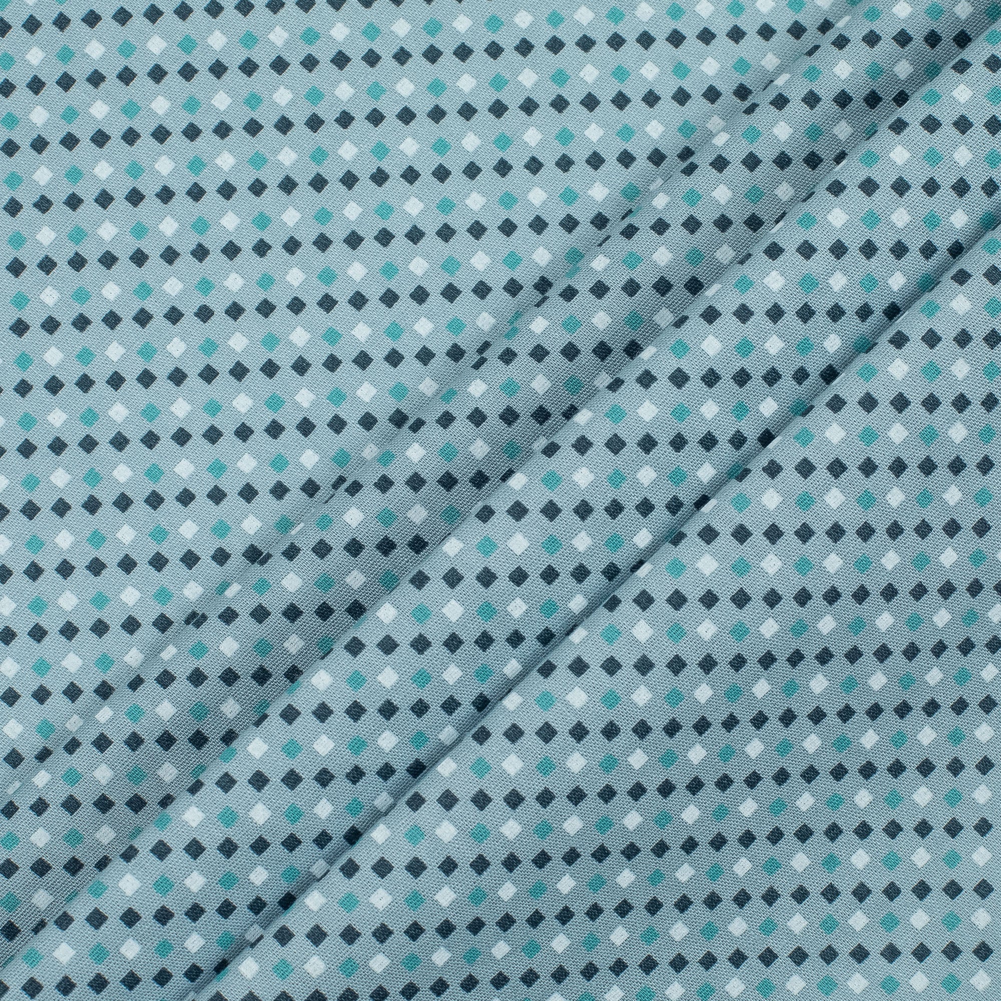 Men's Full Sleeve Cotton Printed Shirt in Sky Blue | Vibrant® Slim Fit Formal Casual Wear - Vibrantbd.com