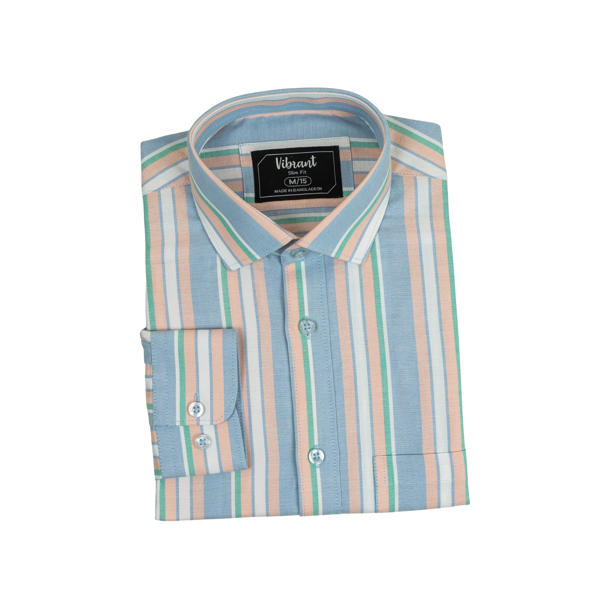 Vibrant Men's Multi Color Cotton Full Sleeve Shirt - Vibrantbd.com