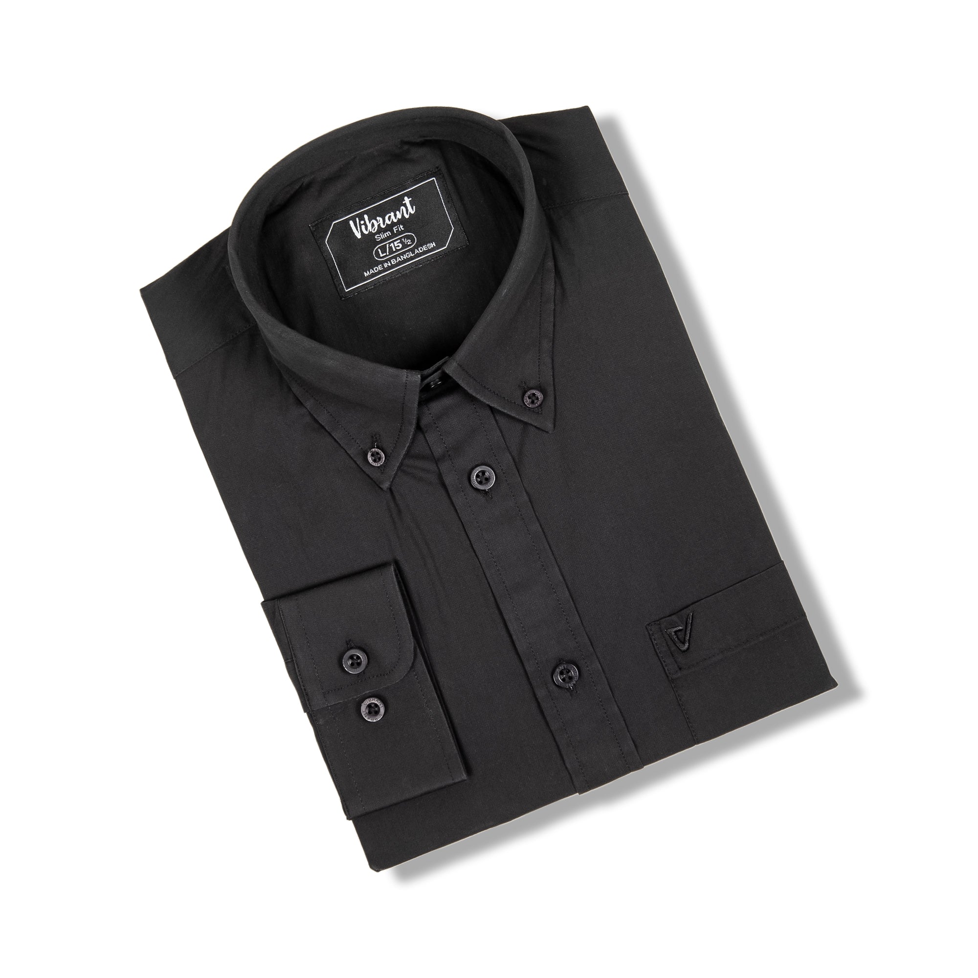 VIBRANT FULL SLEEVE PLAIN SHIRT - Vibrantbd.com