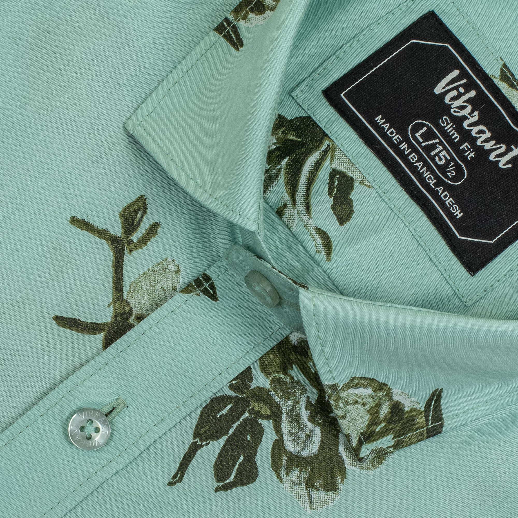 MEN HALF SLEEVE FLORAL PRINTED SHIRT - Vibrantbd.com