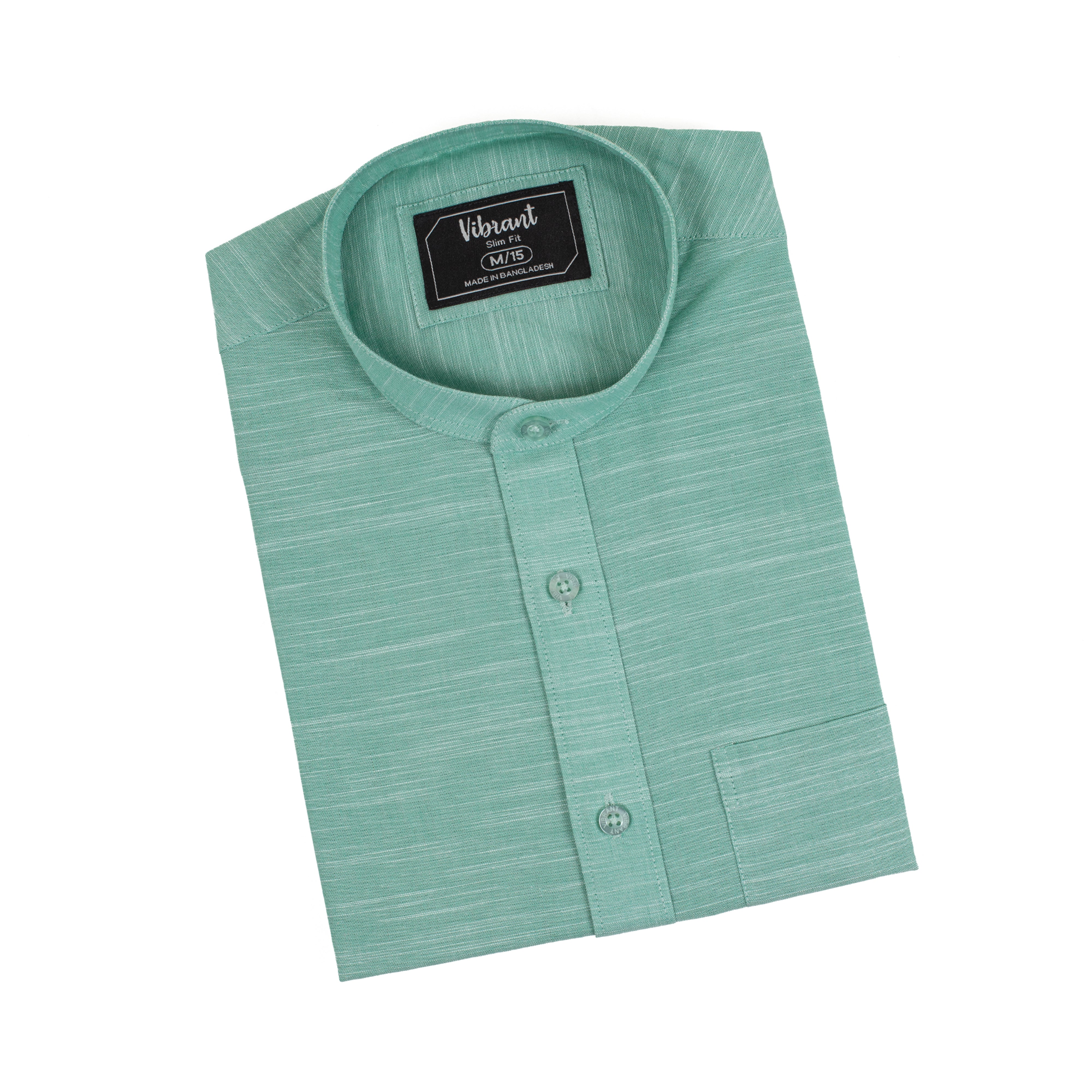 MEN BAND COLLAR SHIRT - Vibrantbd.com