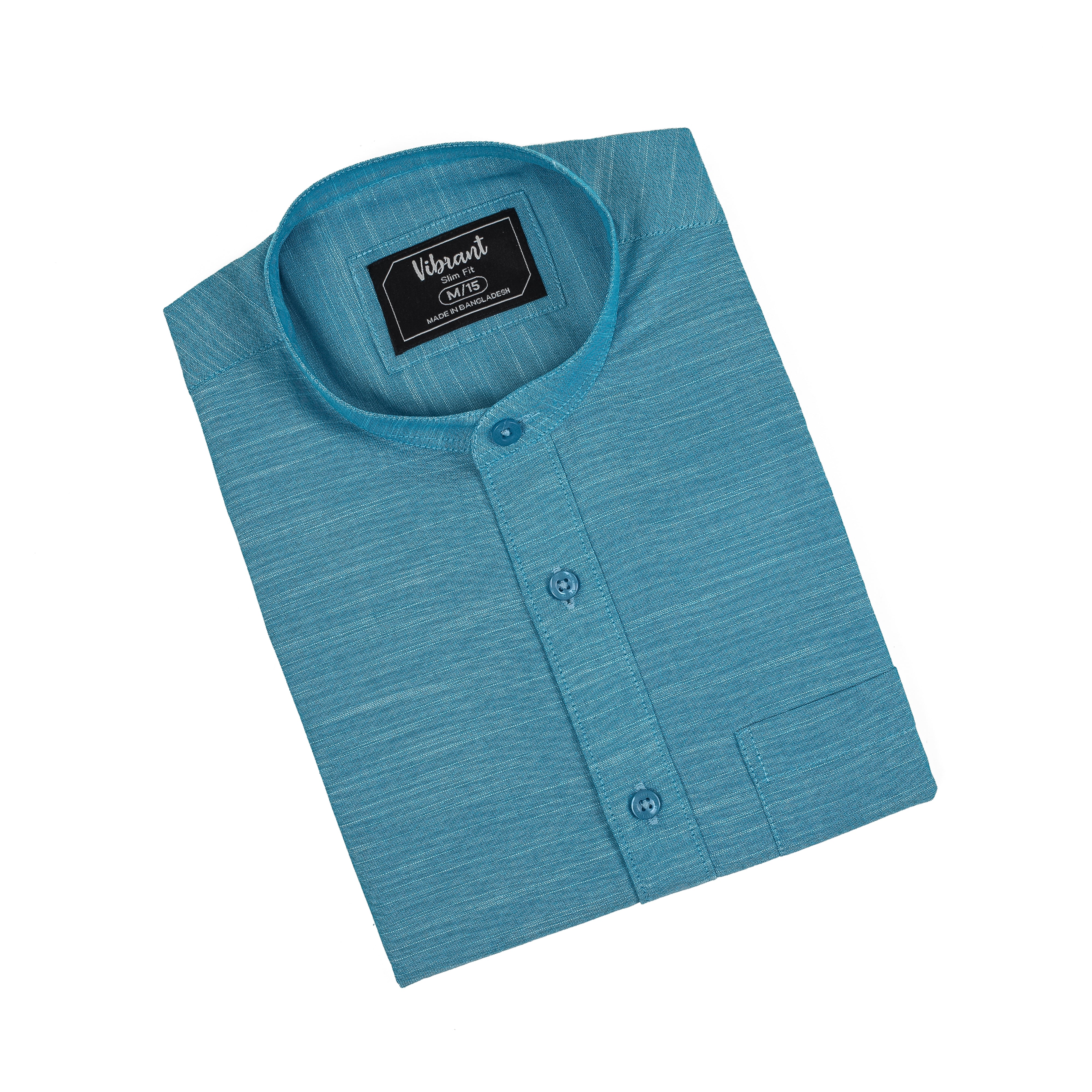 MEN BAND COLLAR SHIRT - Vibrantbd.com