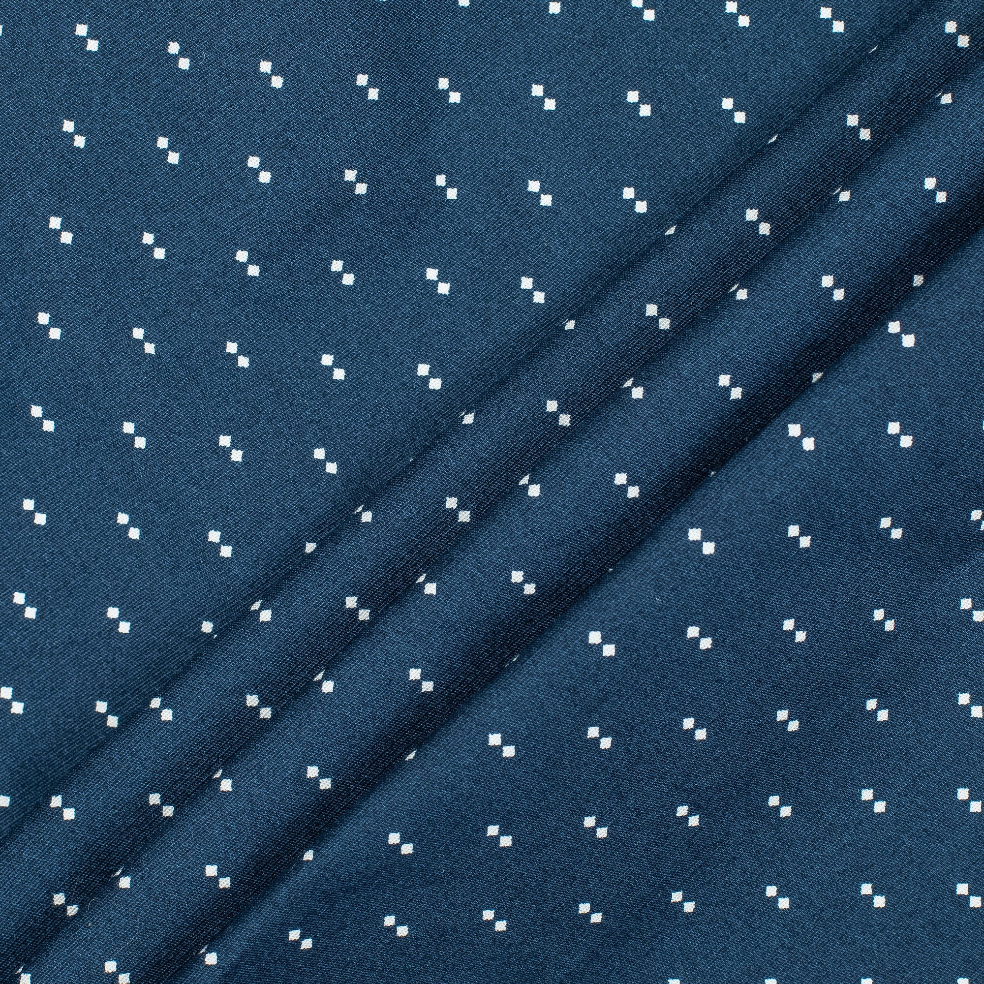 Men's Navy Blue Cotton Full Sleeve Shirt | Vibrant® Slim Fit with Subtle Dot Print Design - Vibrantbd.com
