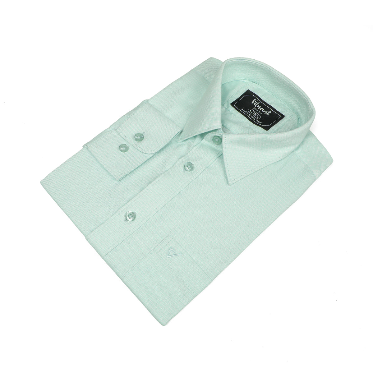 VIBRANT MENโS SLIM FIT FORMAL FULL SHIRT