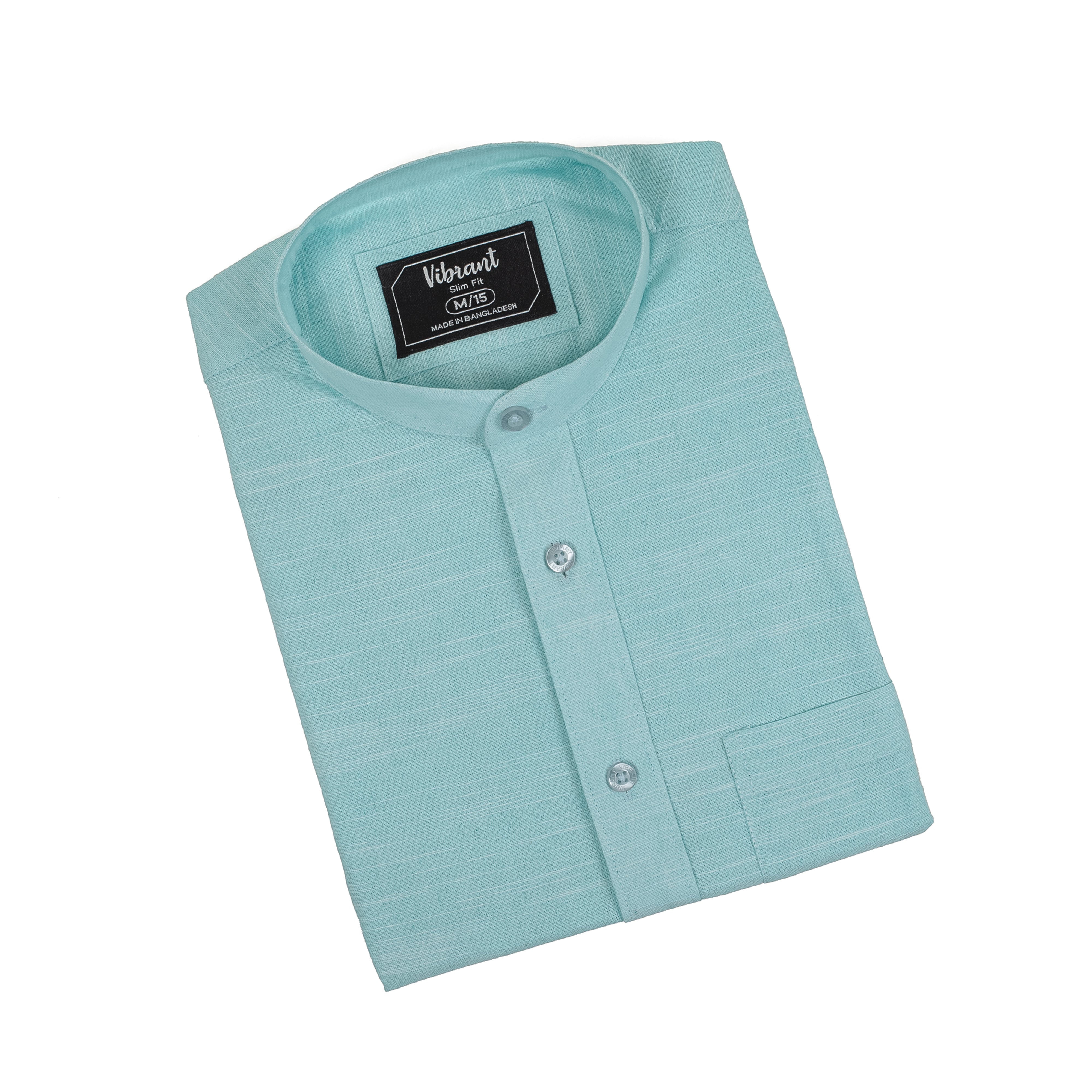 MEN BAND COLLAR SHIRT - Vibrantbd.com