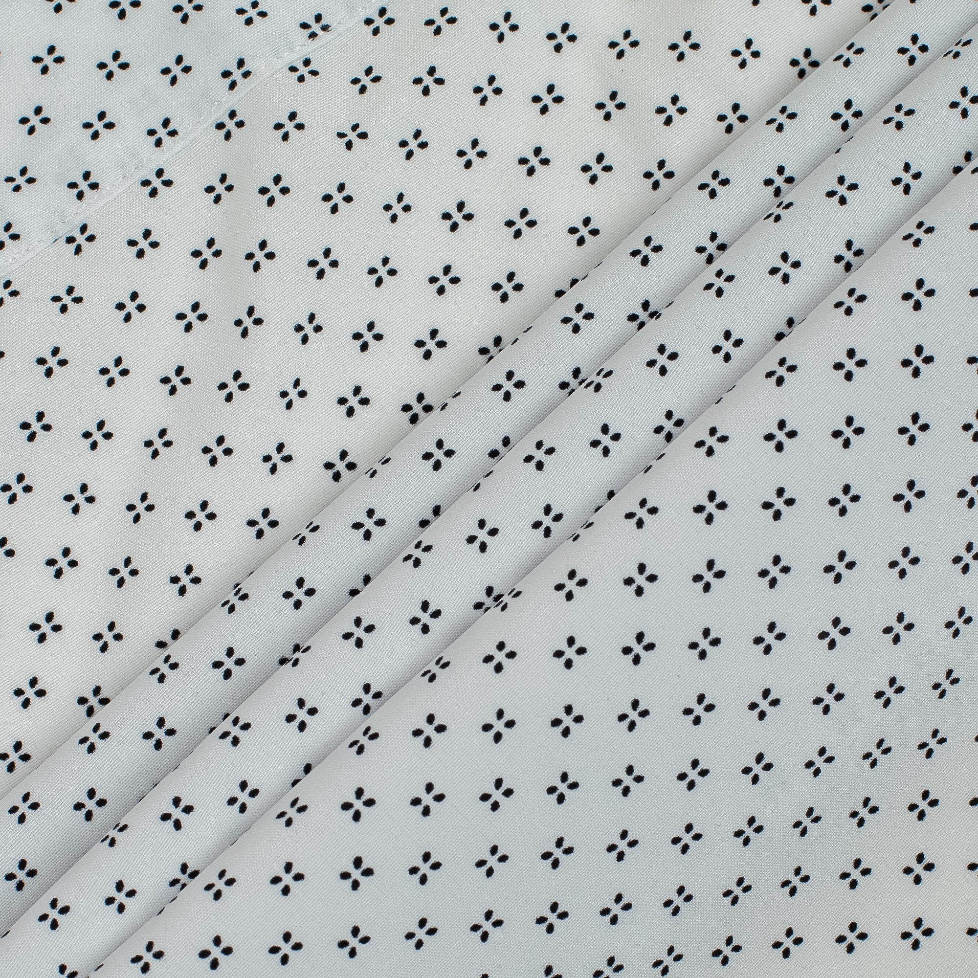 Vibrant Men's White Cotton Full Sleeve Printed Shirt - Premium Slim Fit for All-Day Comfort - Vibrantbd.com