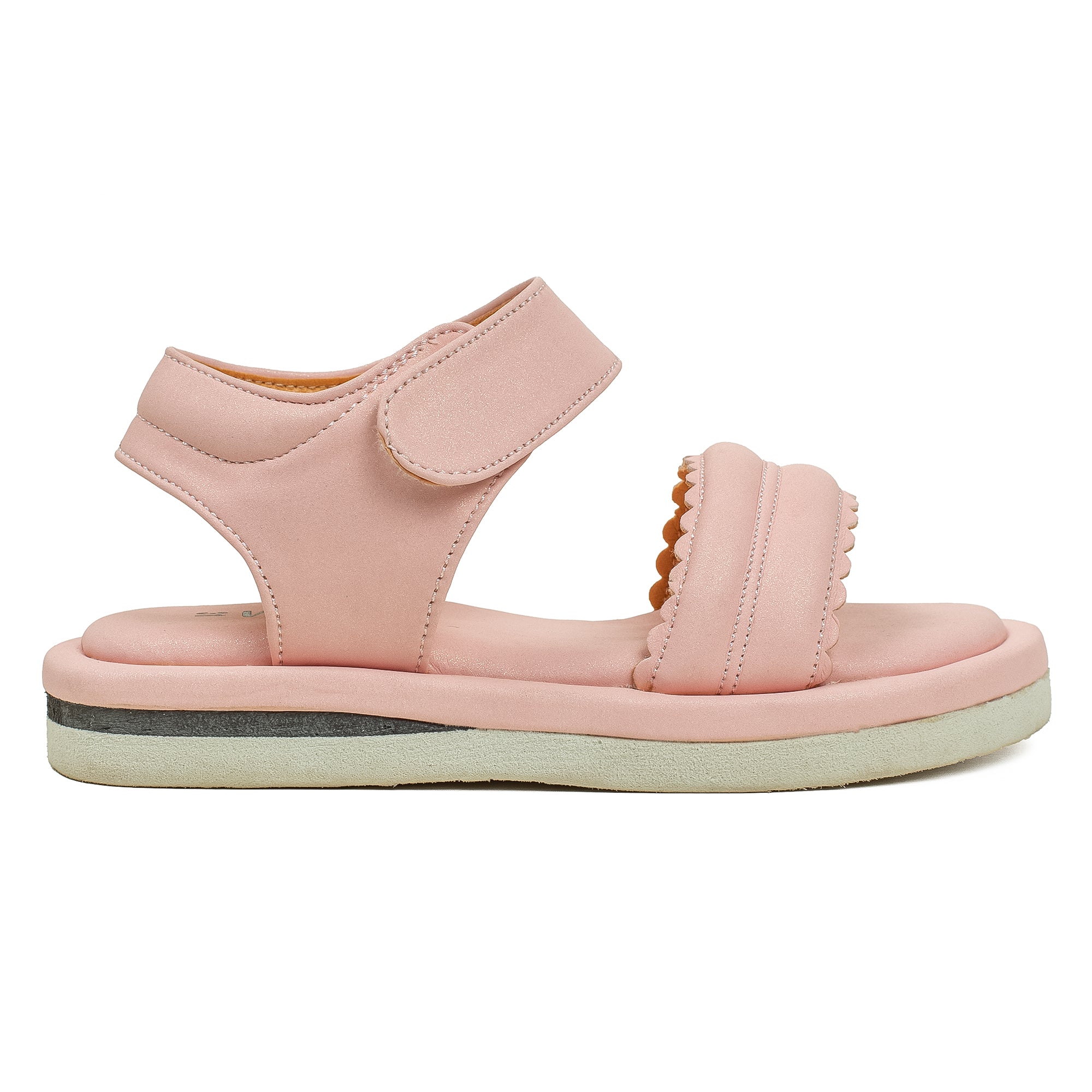 Vibrant Girls' Summer Pink Sandals – Soft PU Leather Shoes with Cushioned Insole & EVA Sole - Vibrantbd.com