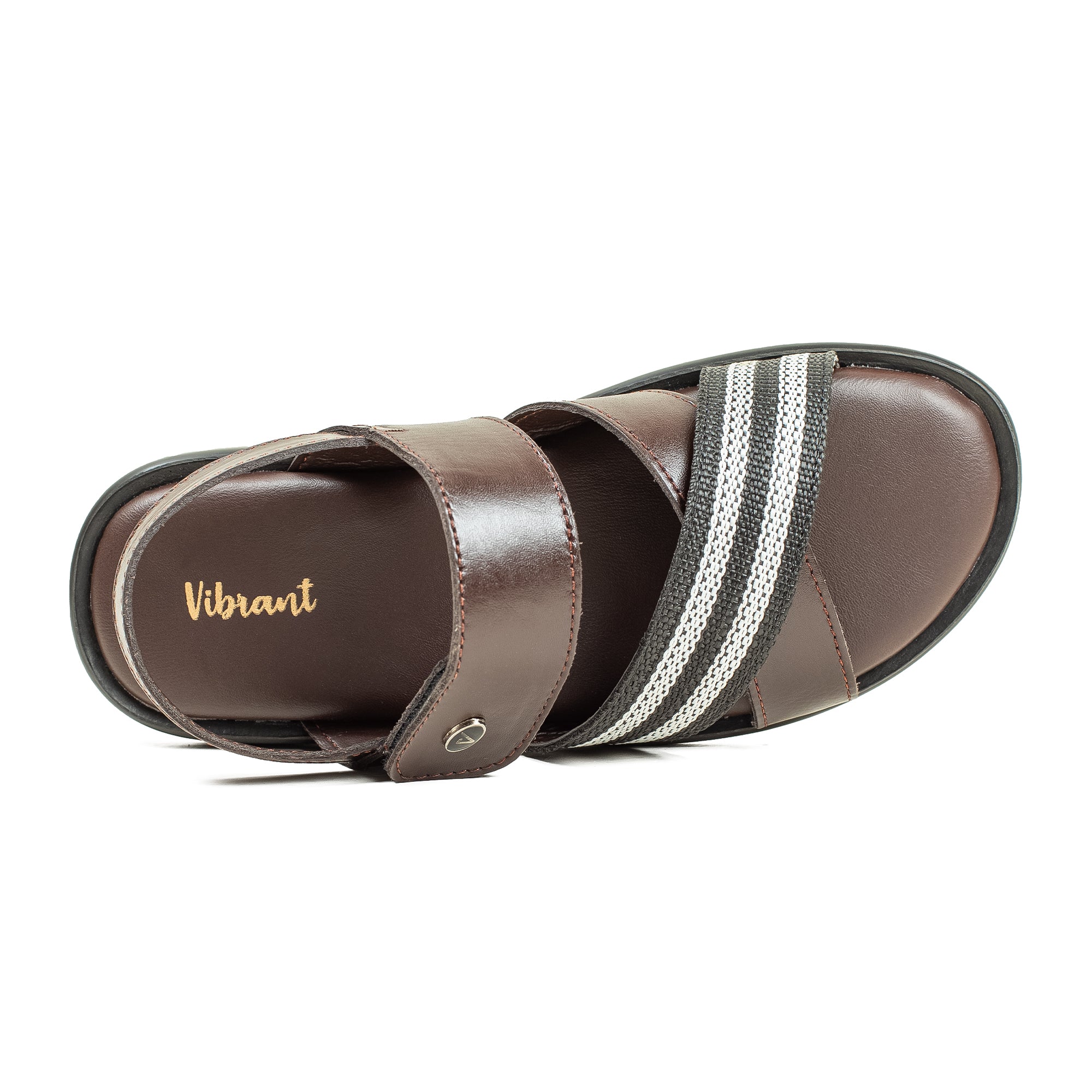 Vibrant Children's Sandal - Brown Synthetic Leather, Lightweight PU Sole - Vibrantbd.com