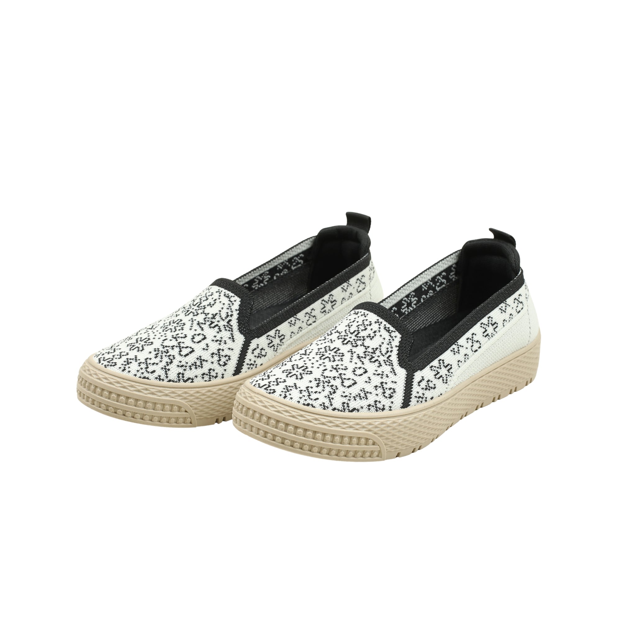 VIBRANT BLACK AND WHITE AVERO SHOE - Vibrantbd.com