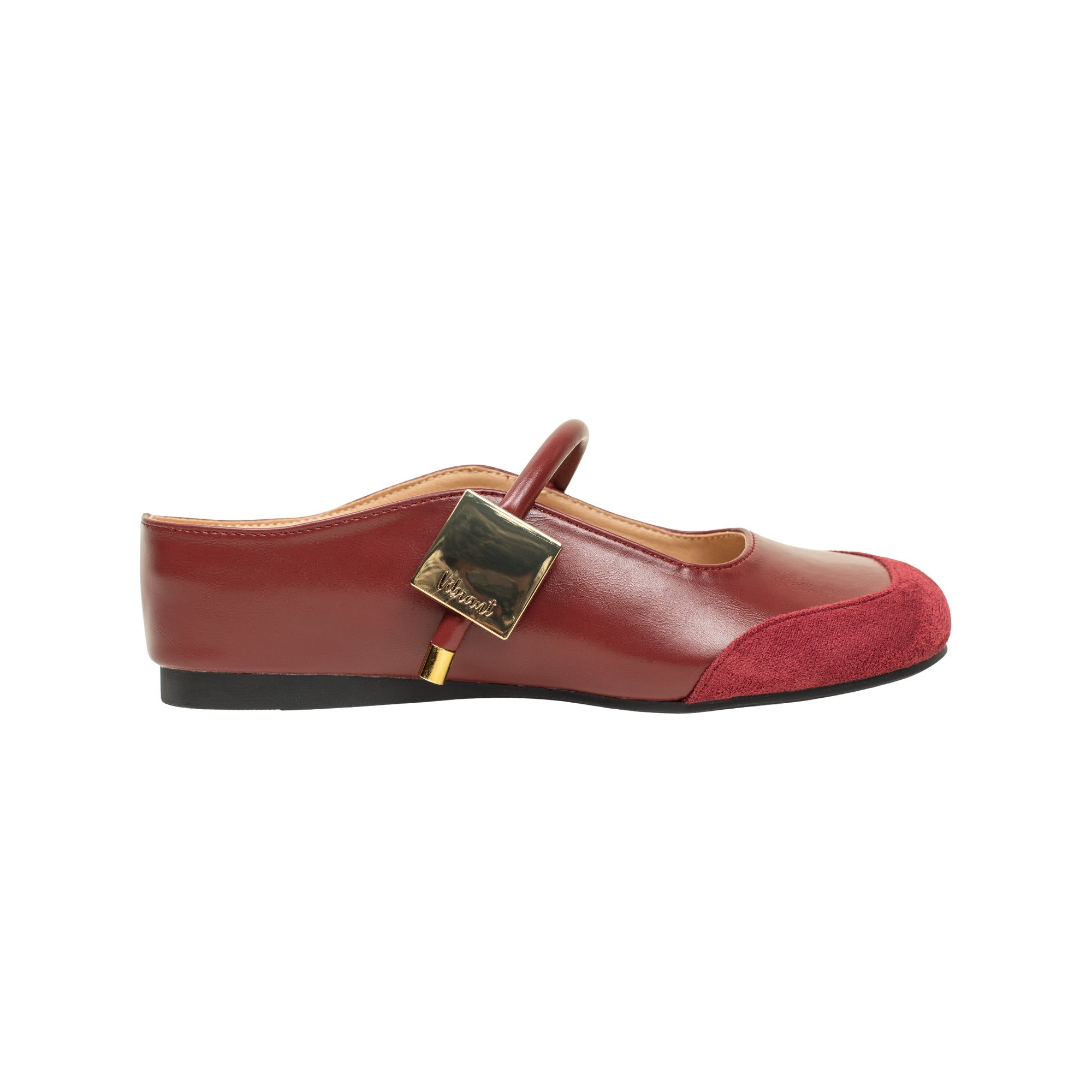 VIBRANT WOMEN'S MAROON MARY JANE/ BALLET FLAT SHOES