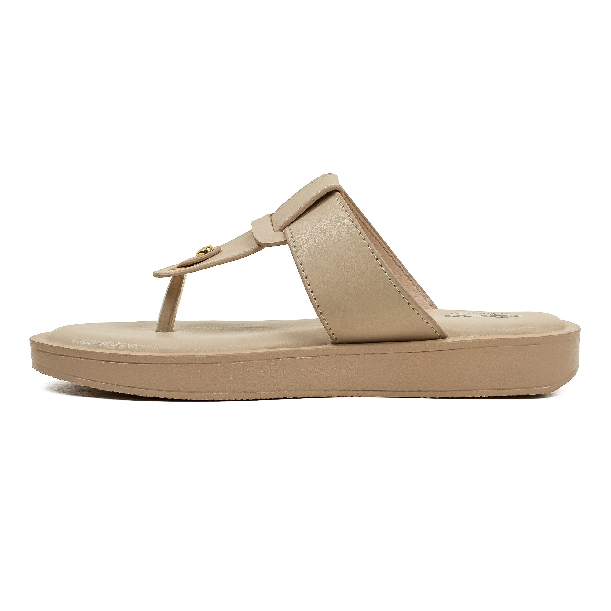 Ladies Dr. Vi Ultimate Comfort Beige Sandal | Stylish PU Upper with TPR Outsole and Cushioned Insole - Vibrantbd.com