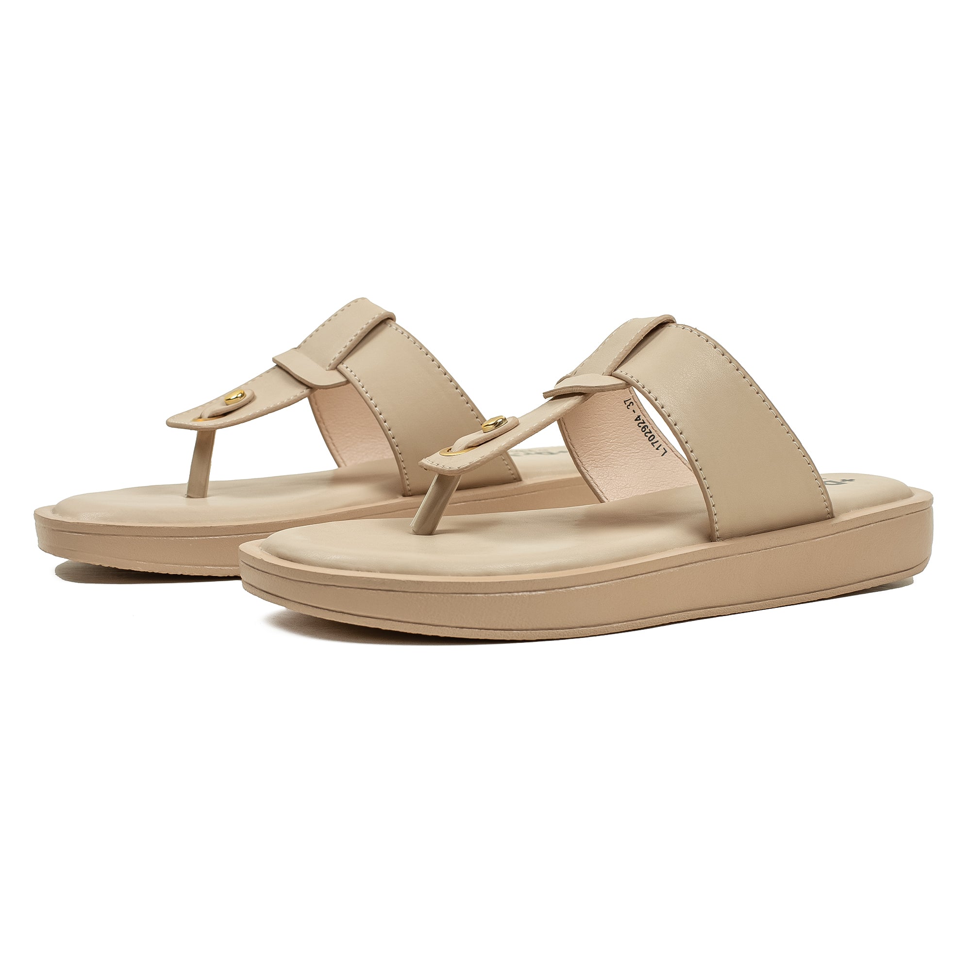 Ladies Dr. Vi Ultimate Comfort Beige Sandal | Stylish PU Upper with TPR Outsole and Cushioned Insole - Vibrantbd.com