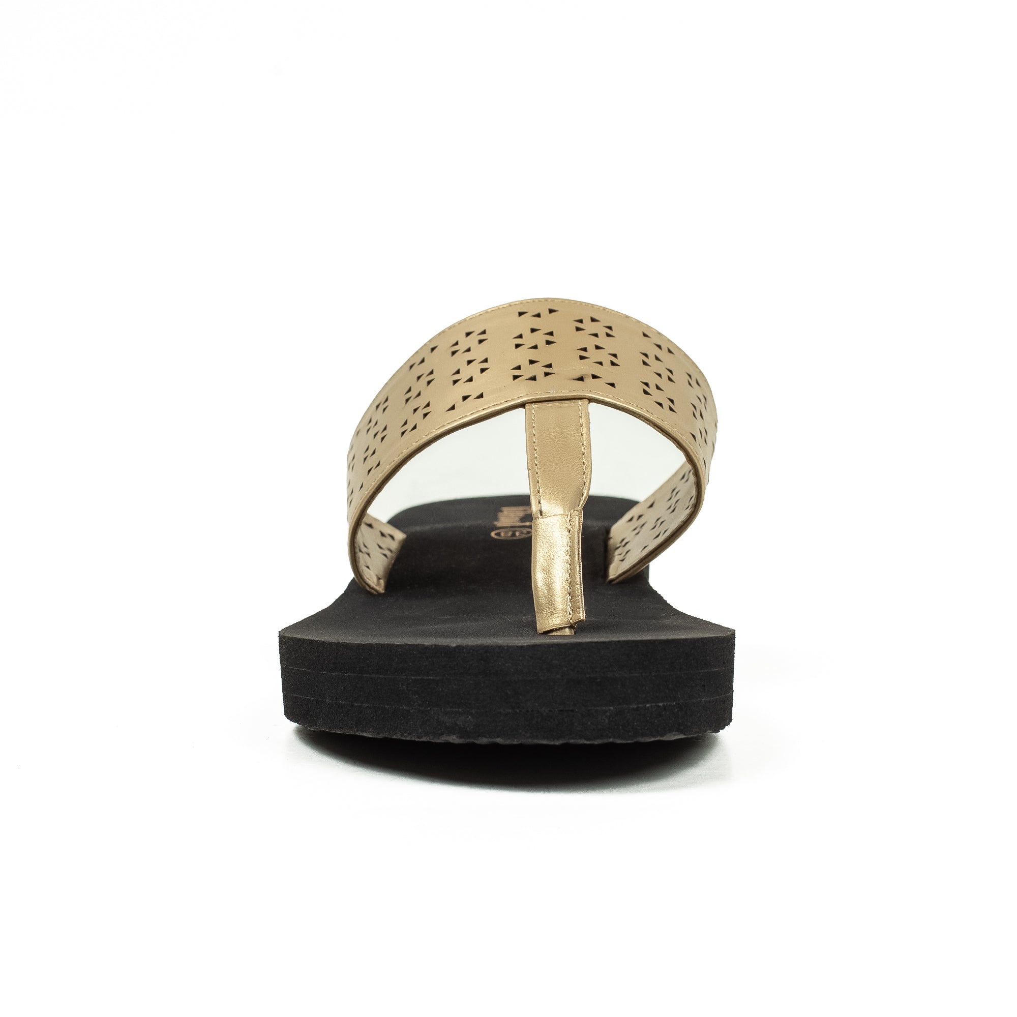 Women's Floral Wedge Heel Flip-Flop Sandal | Vibrant® Lightweight PVC Sole with PU/Fabric Upper - Vibrantbd.com