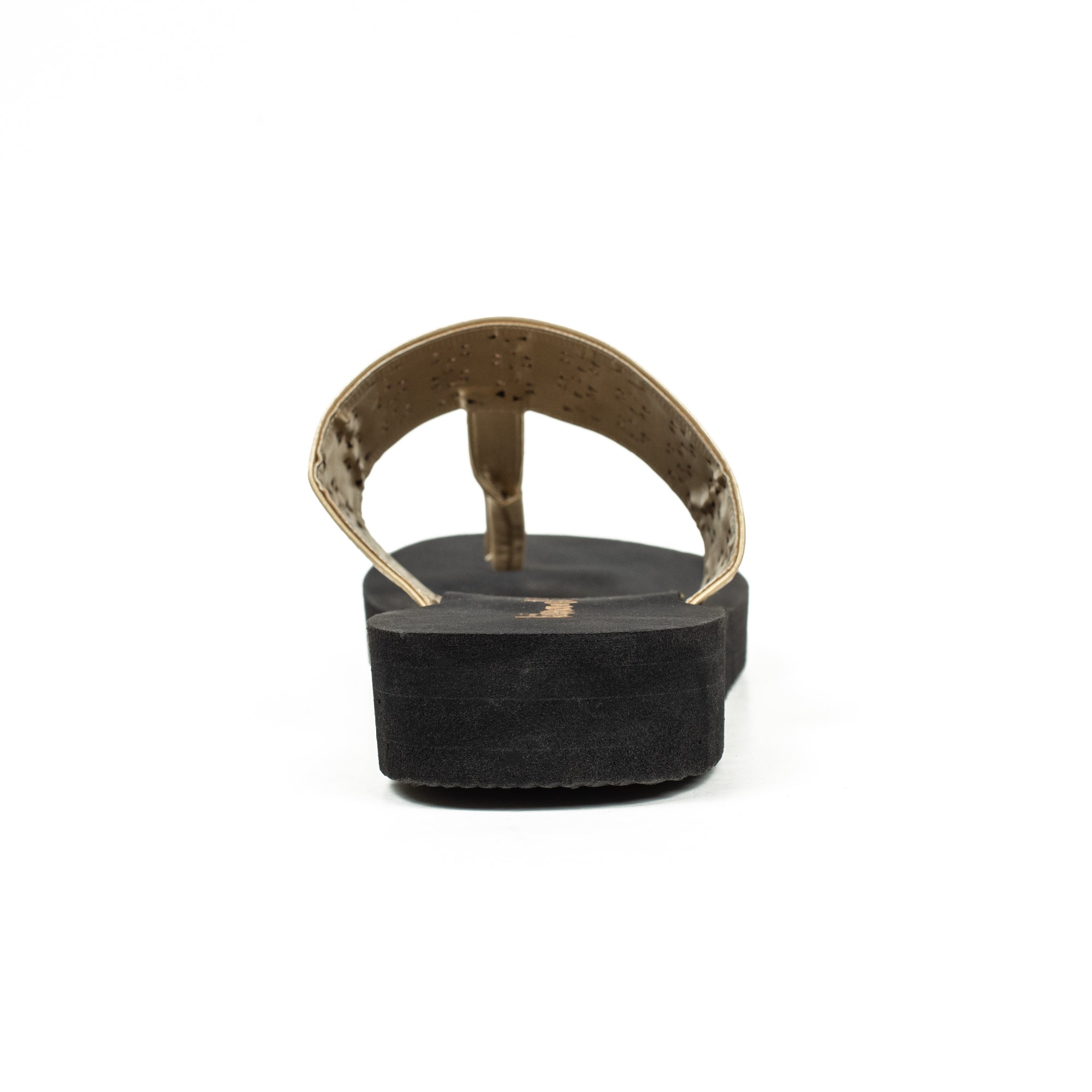 Women's Floral Wedge Heel Flip-Flop Sandal | Vibrant® Lightweight PVC Sole with PU/Fabric Upper - Vibrantbd.com