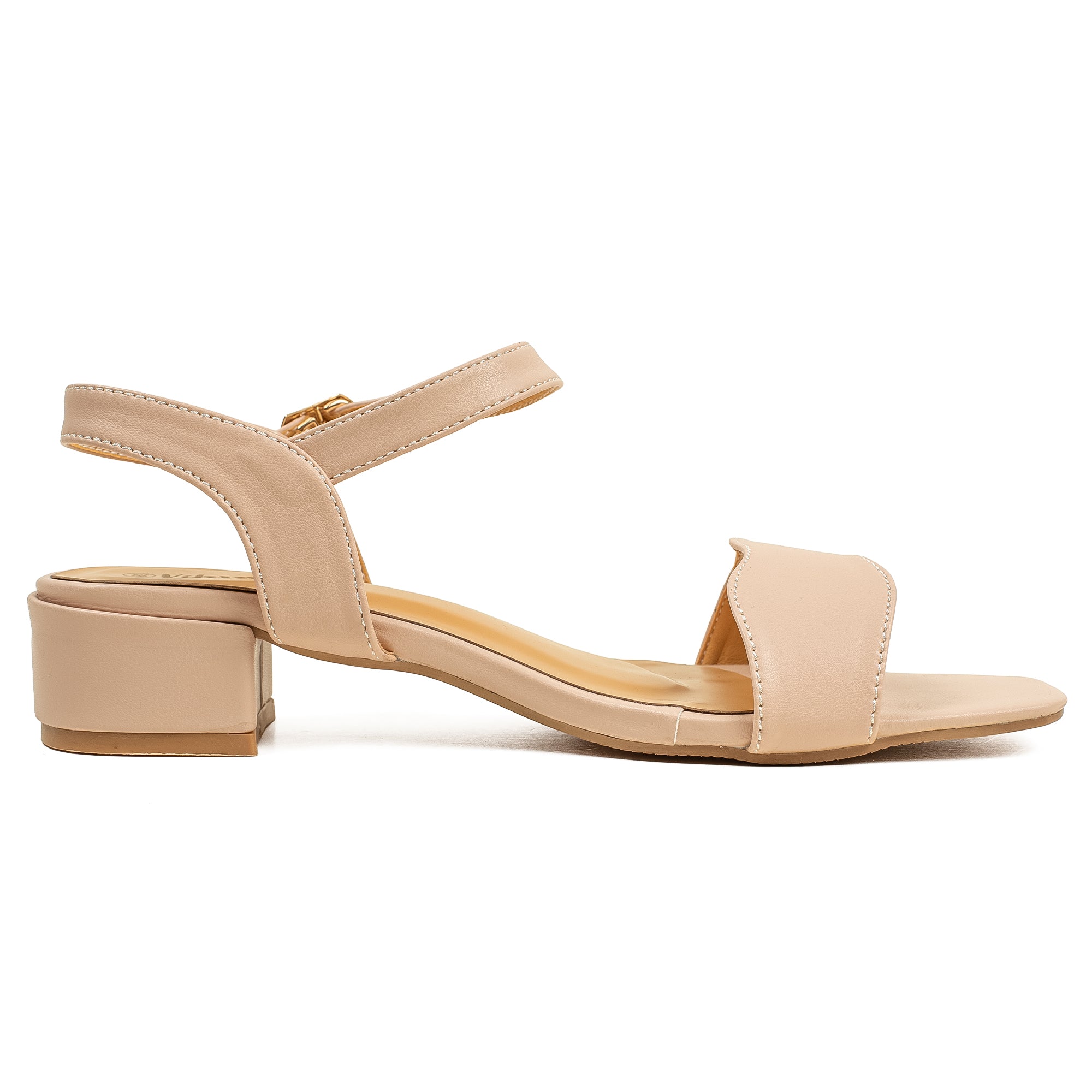 Vibrant Ladies Block Heel Sandal – PU Leather Upper - Vibrantbd.com
