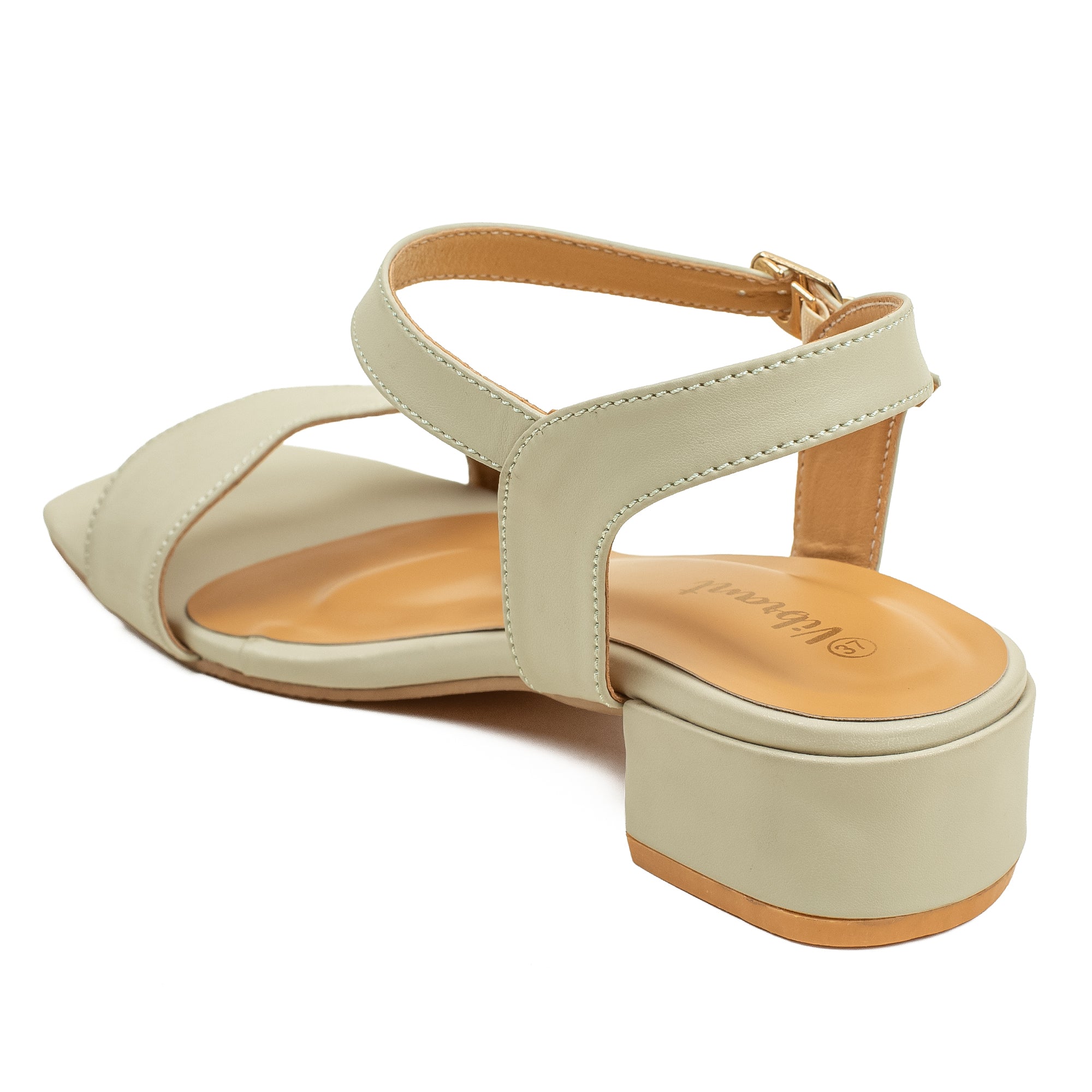 Vibrant Ladies Block Heel Sandal – PU Leather Upper - Vibrantbd.com