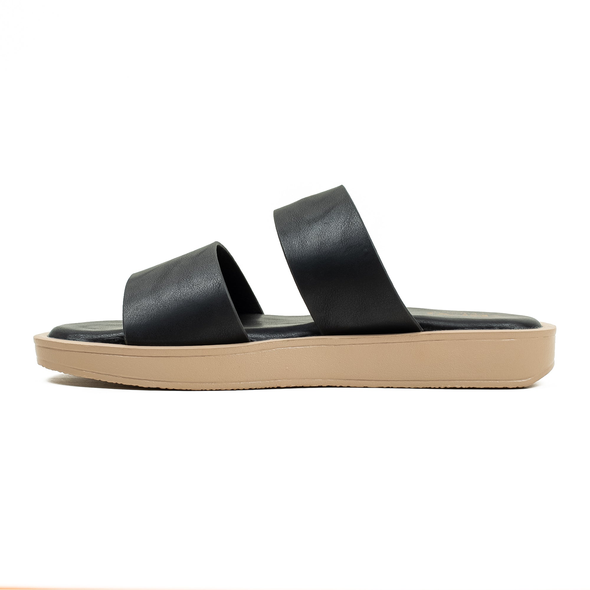 Ladies Dr. Vi Ultimate Comfort Black Sandal | Stylish PU Upper with TPR Outsole and Cushioned Insole - Vibrantbd.com