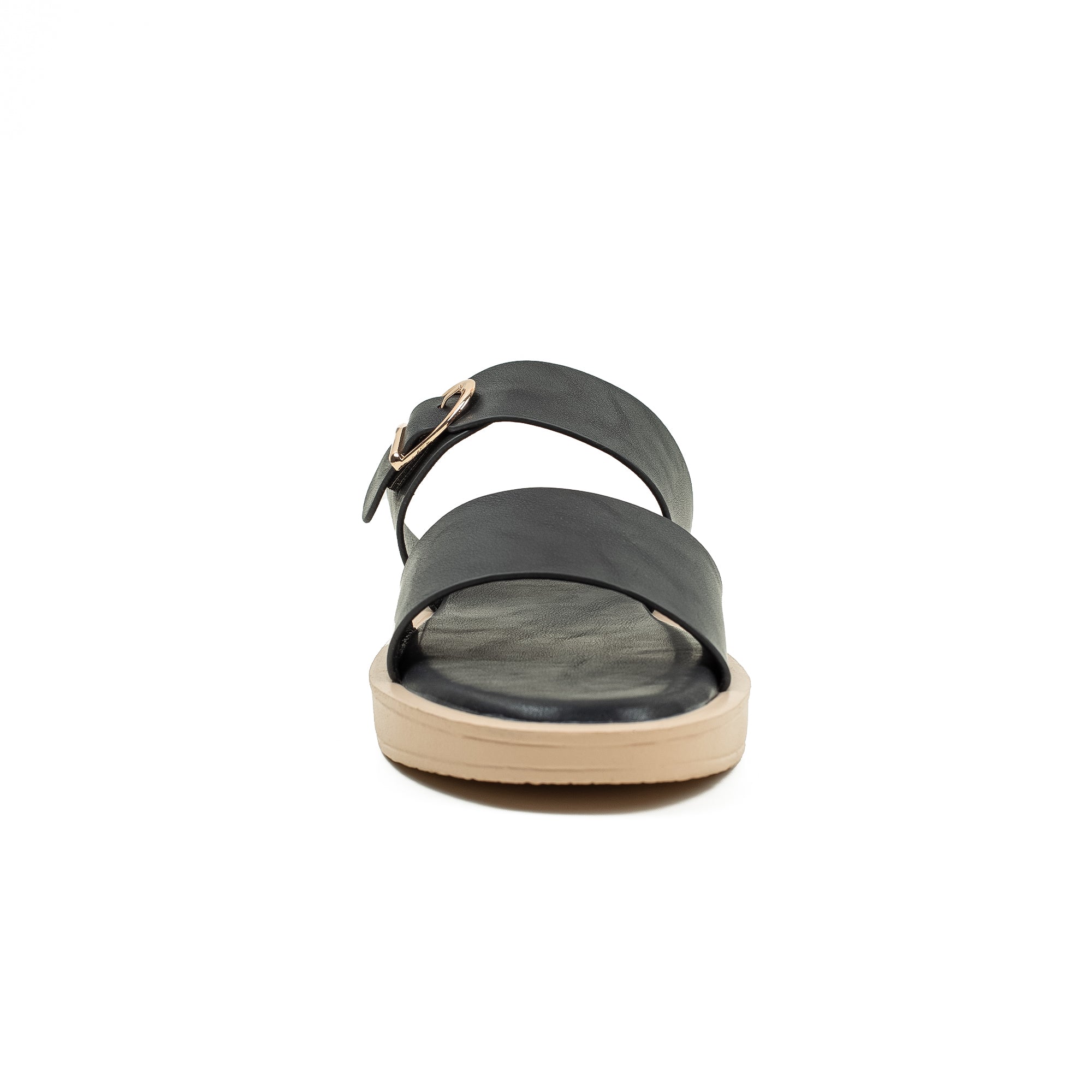 Ladies Dr. Vi Ultimate Comfort Black Sandal | Stylish PU Upper with TPR Outsole and Cushioned Insole - Vibrantbd.com