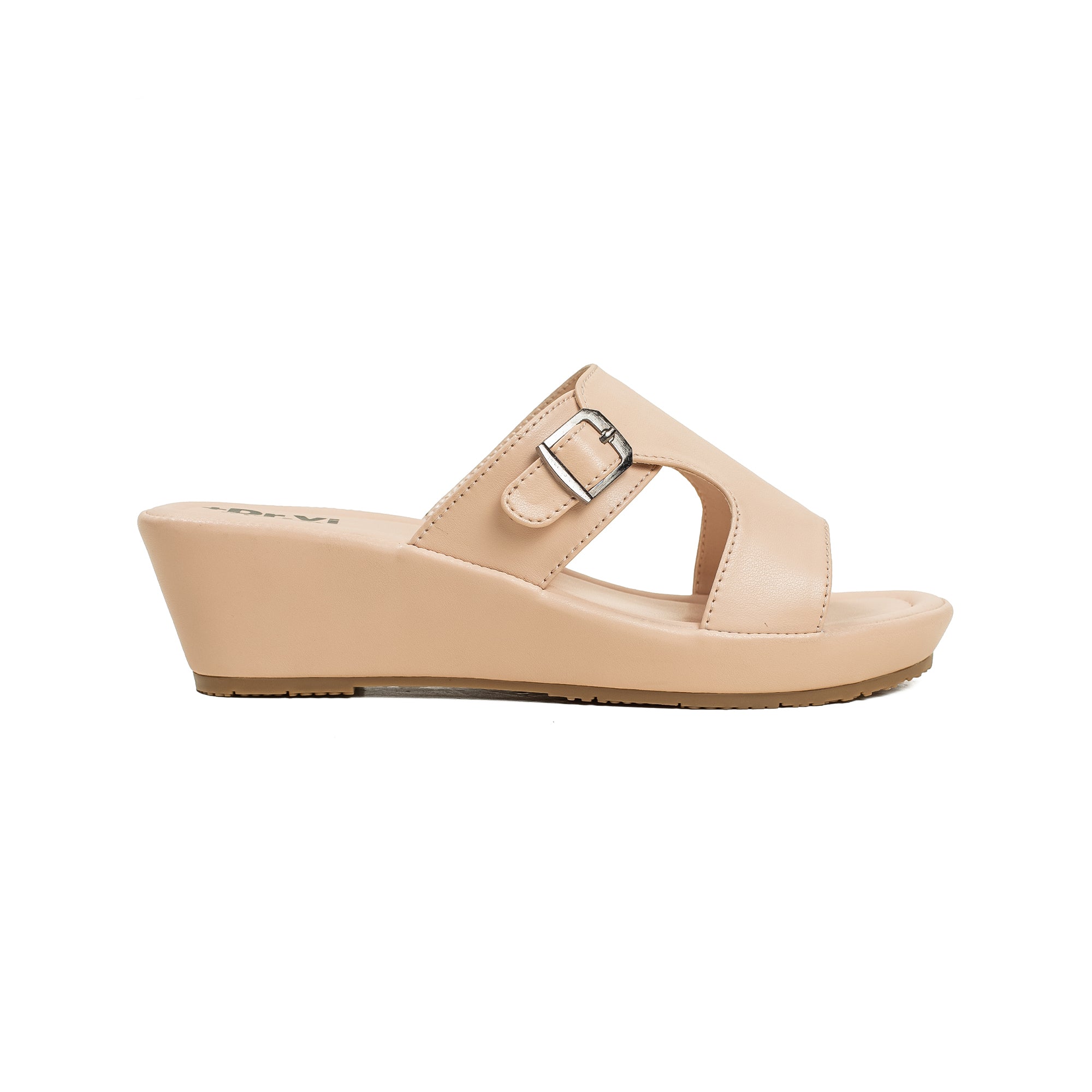 Vibrant Ladies Beige Heel Sandal