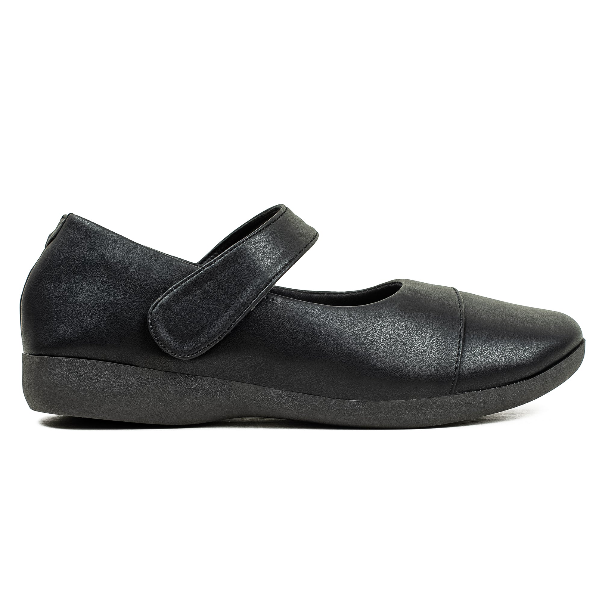 Scholar by Vibrant Black Girls' School Shoes – Comfortable PU Leather with Cushioned Insole & Wedge Heel for All-Day Wear - Vibrantbd.com
