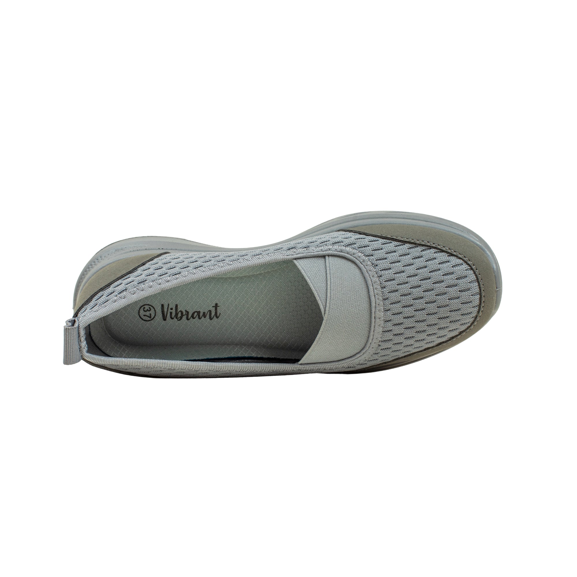 VIBRANT VELNORA LIGHT MOCHA GREY SHOES - Vibrantbd.com
