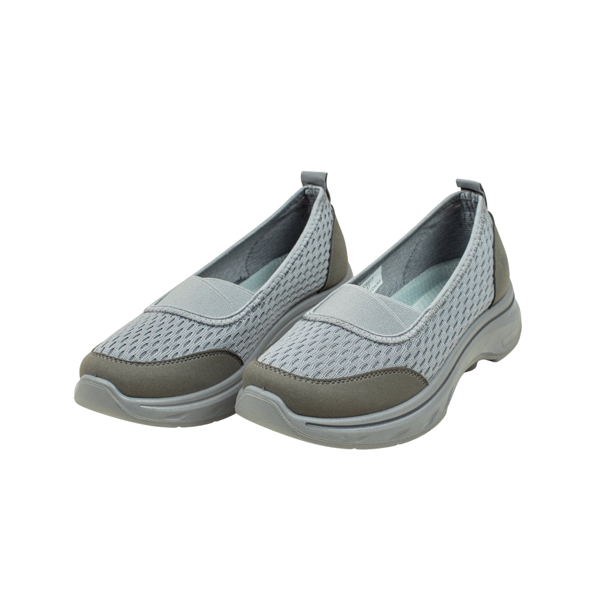 VIBRANT VELNORA LIGHT MOCHA GREY SHOES - Vibrantbd.com
