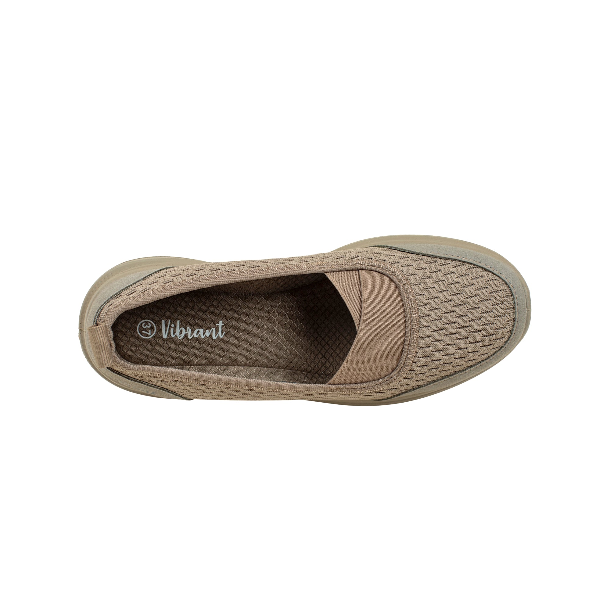 VIBRANT VELNORA LIGHT MOCHA BROWN SHOES - Vibrantbd.com