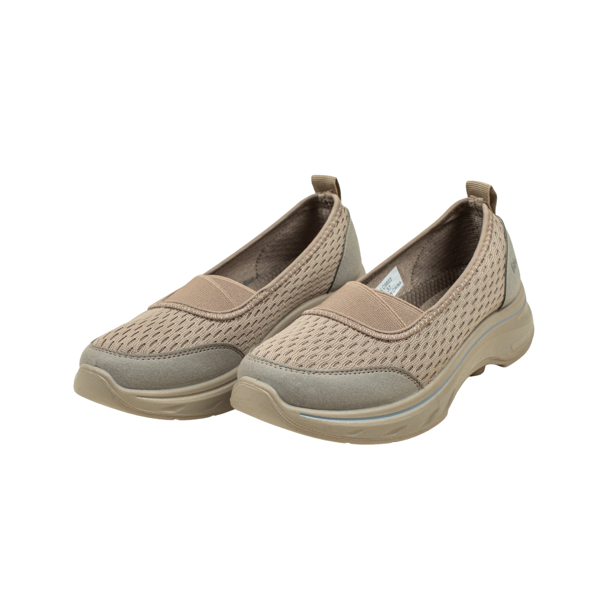 VIBRANT VELNORA LIGHT MOCHA BROWN SHOES - Vibrantbd.com
