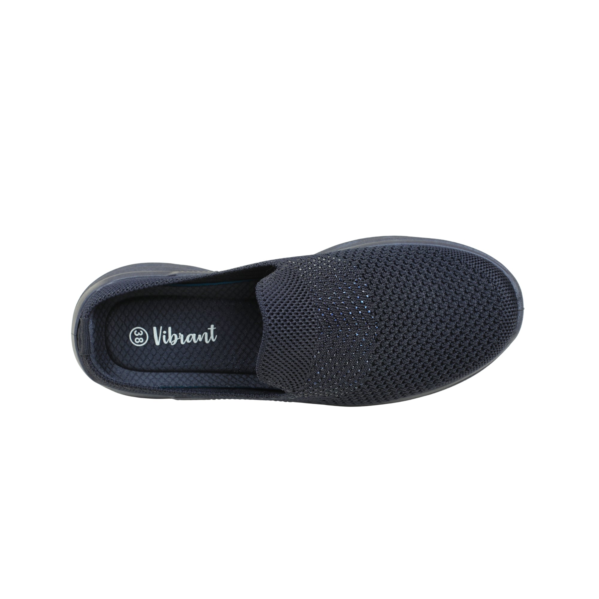 VIBRANT NAVY AERO KNIT SLIP ON SHOES - Vibrantbd.com