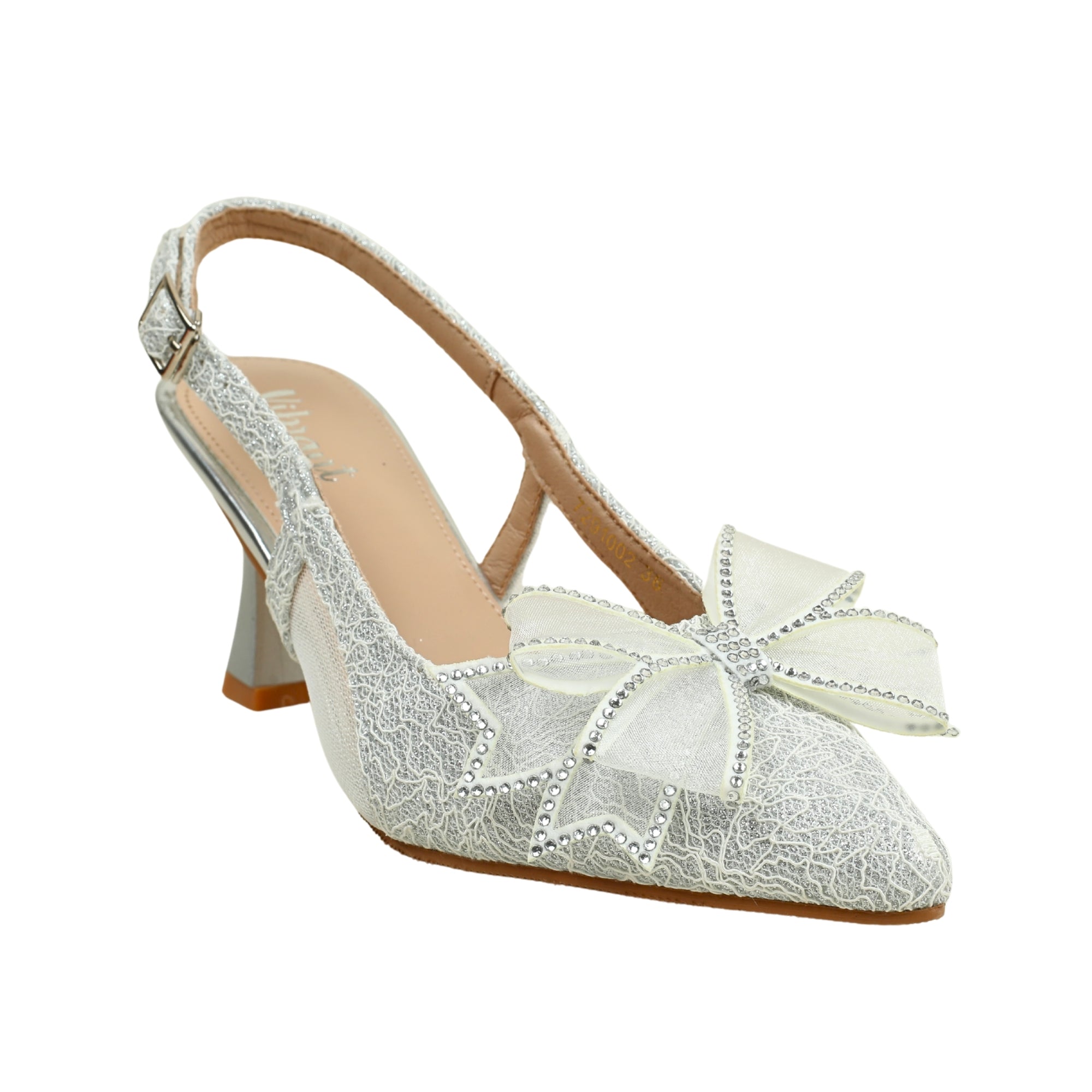 VIBRANT WOMEN SILVER SLING BACK HEEL - Vibrantbd.com