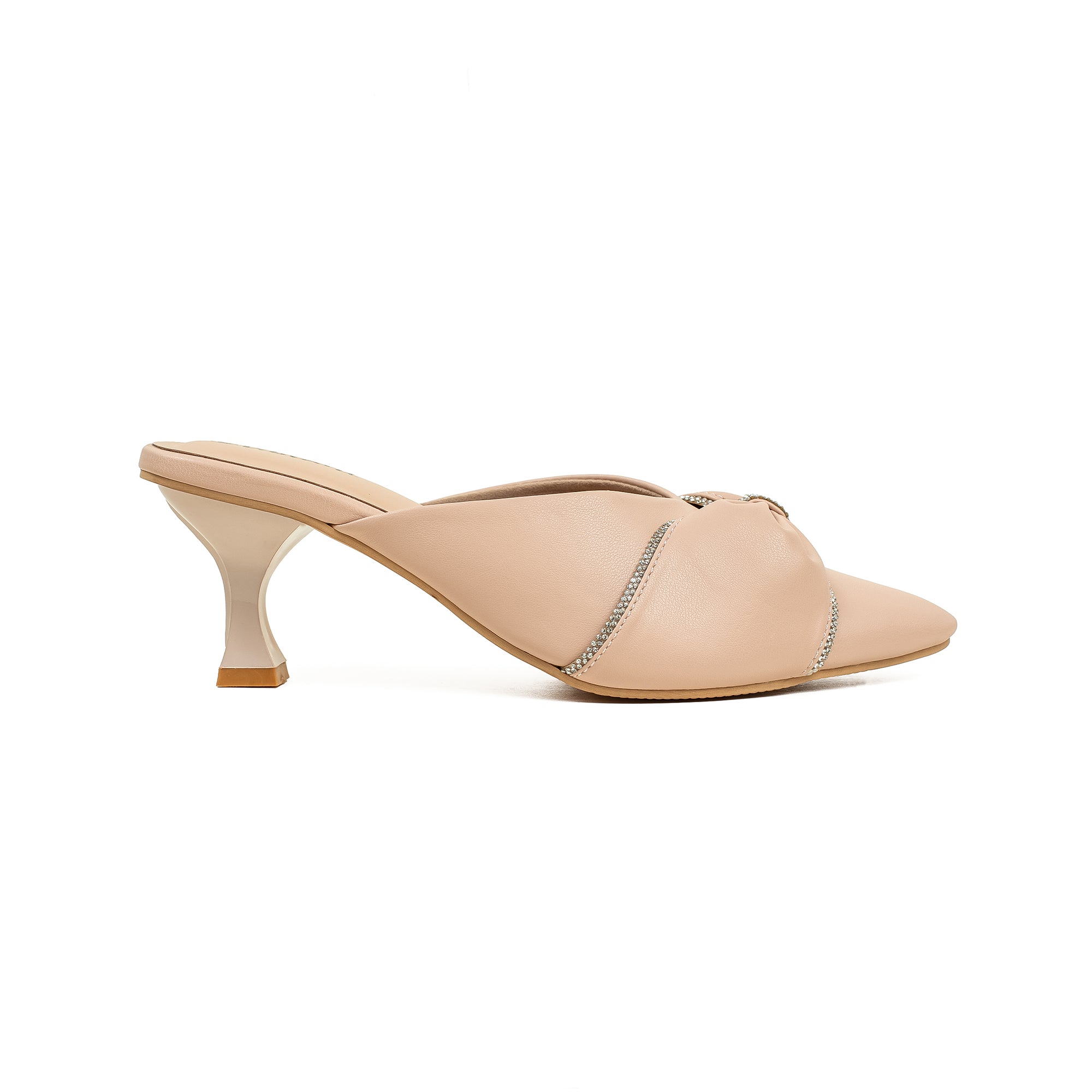 Vibrant Women's Beige pointed-toe heels