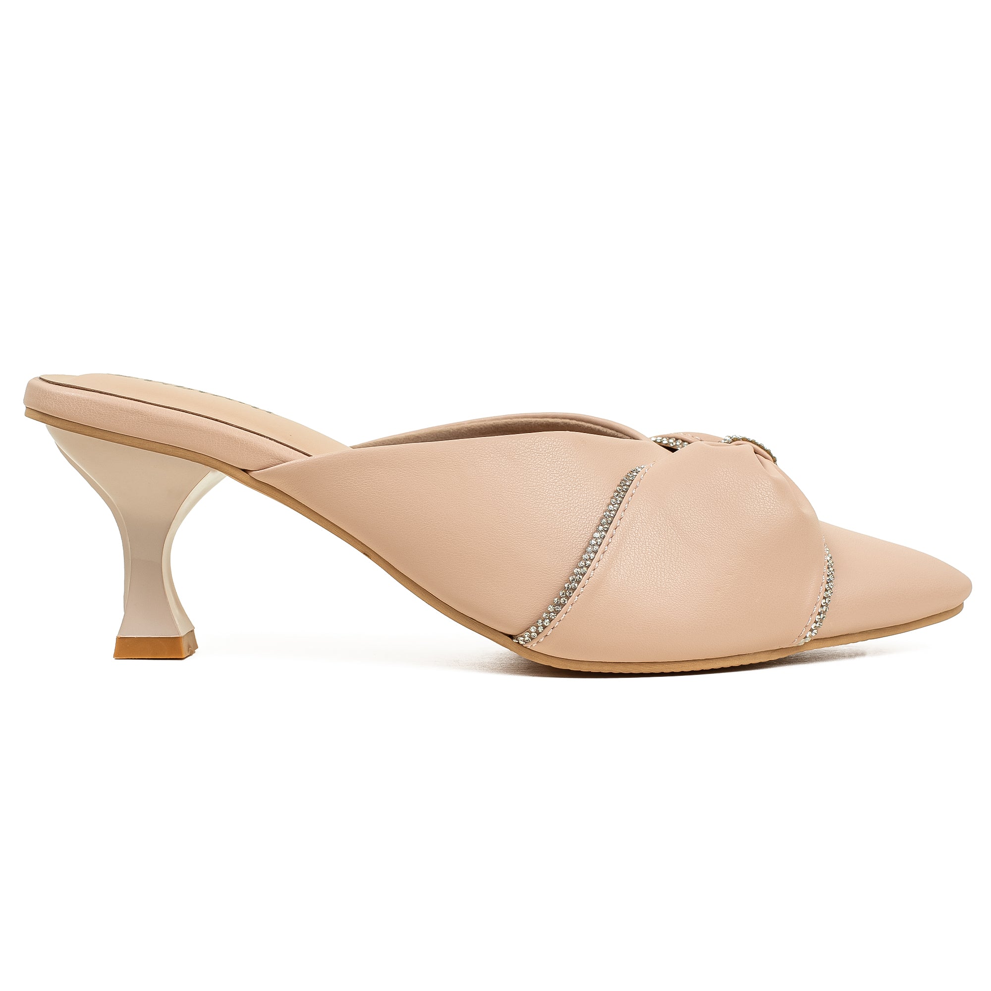Vibrant Women's Beige pointed-toe heels - Vibrantbd.com