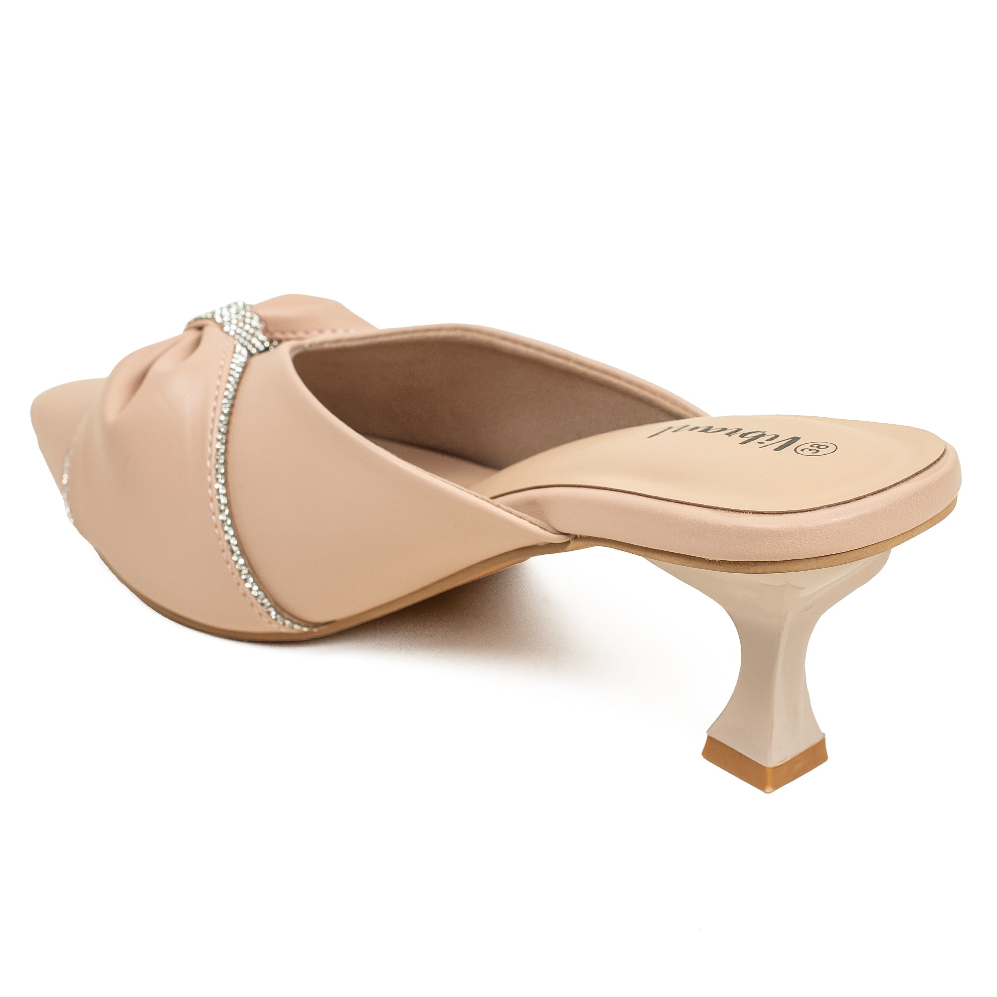 Vibrant Women's Beige pointed-toe heels - Vibrantbd.com