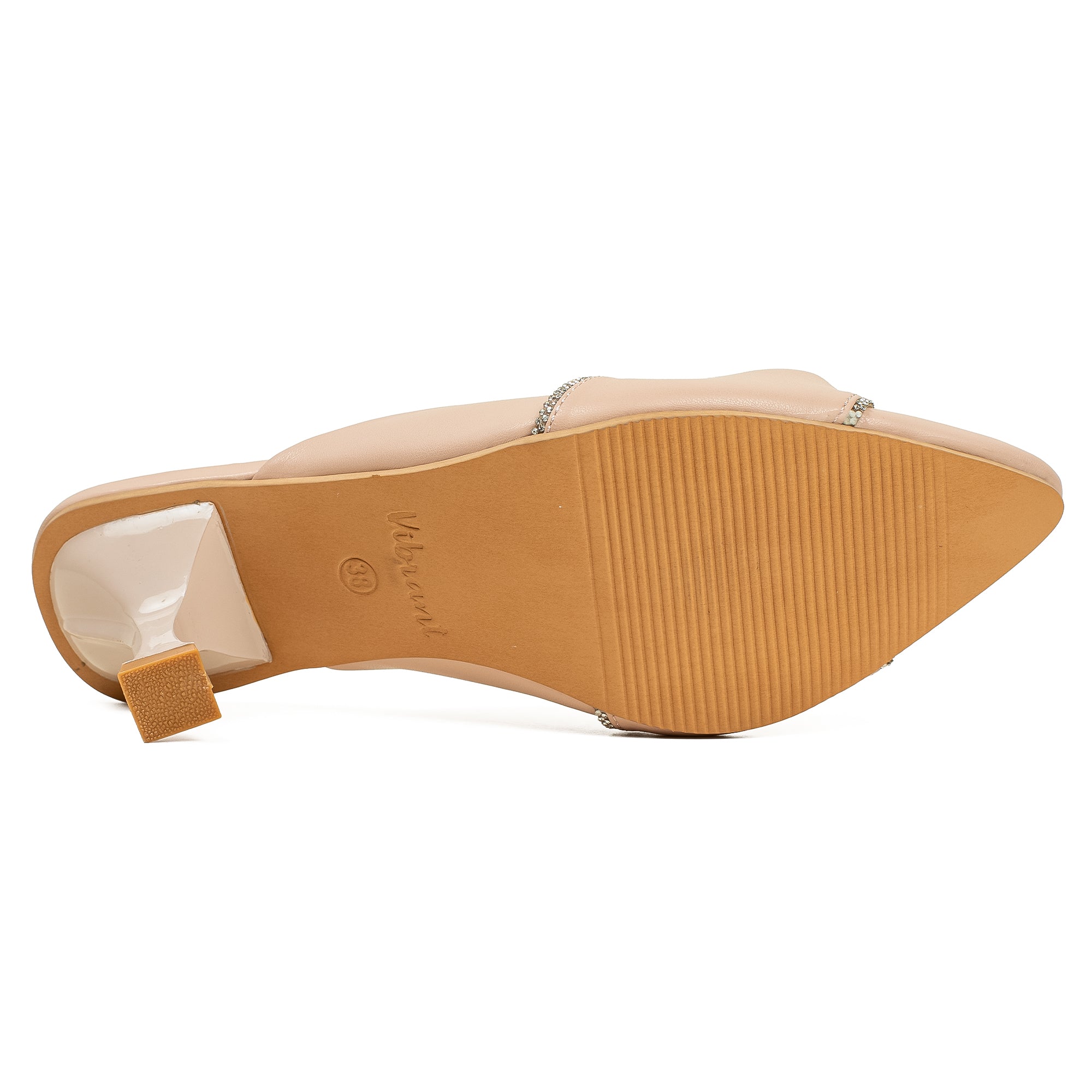 Vibrant Women's Beige pointed-toe heels - Vibrantbd.com