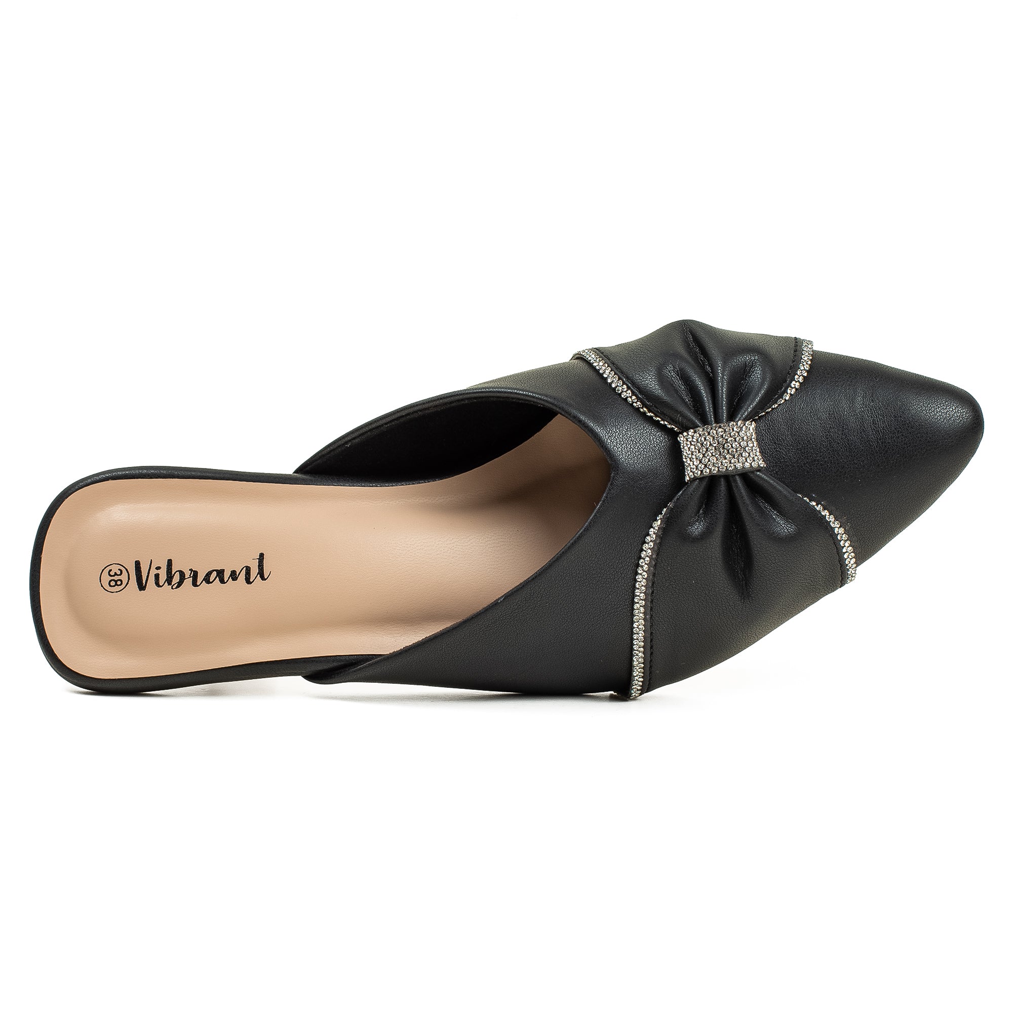 Vibrant Women's Black pointed-toe heels - Vibrantbd.com