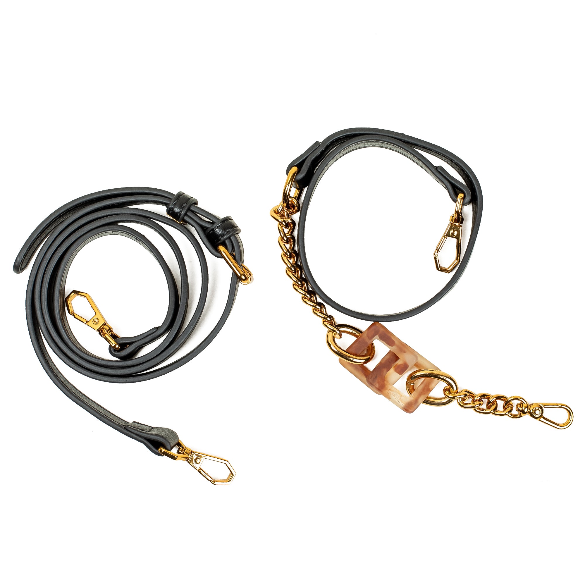 Black Quilted Satchel Bag with Chain Strap - Vibrantbd.com