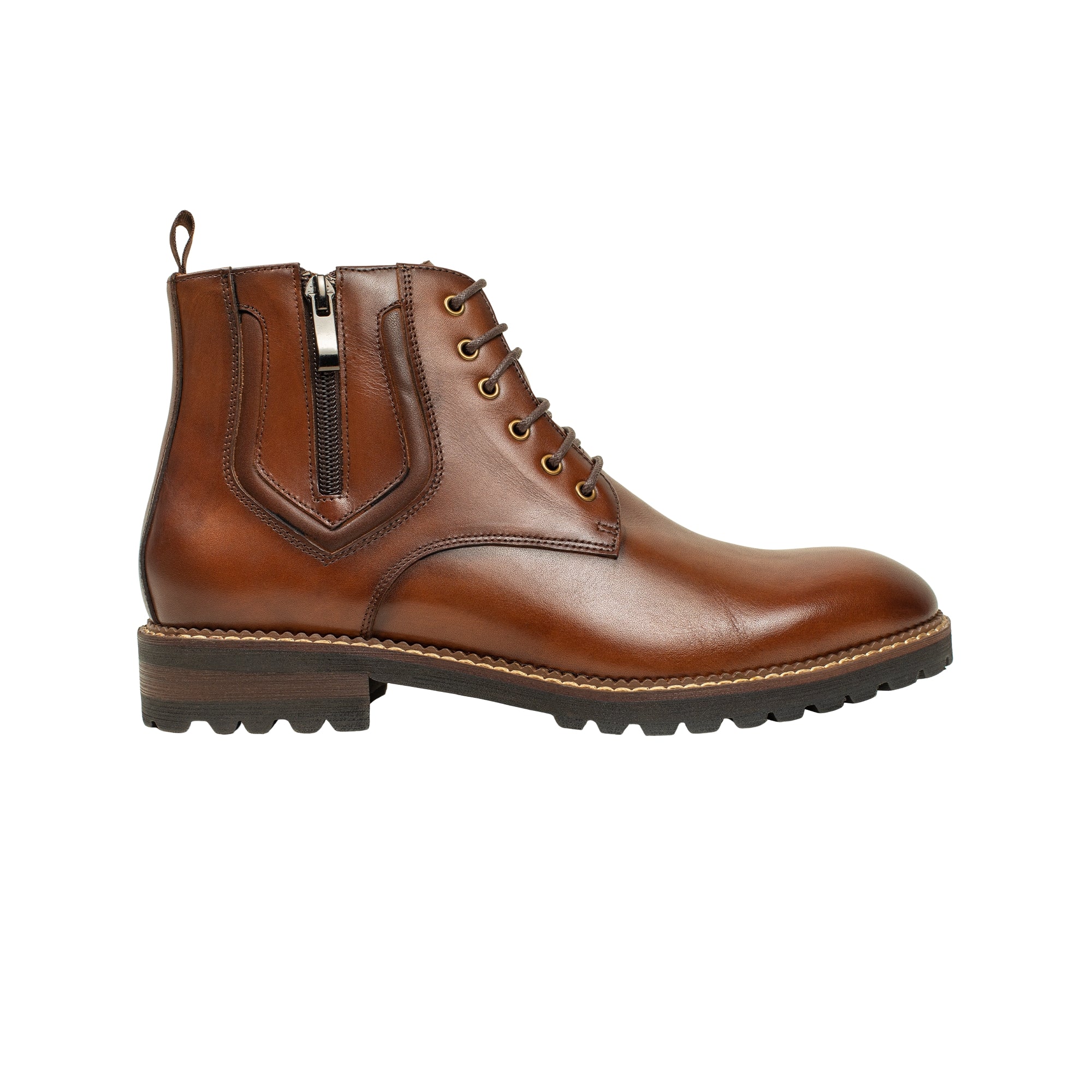 VIBRANT MEN'S GENUINE LEATHER LACE-UP BOOT