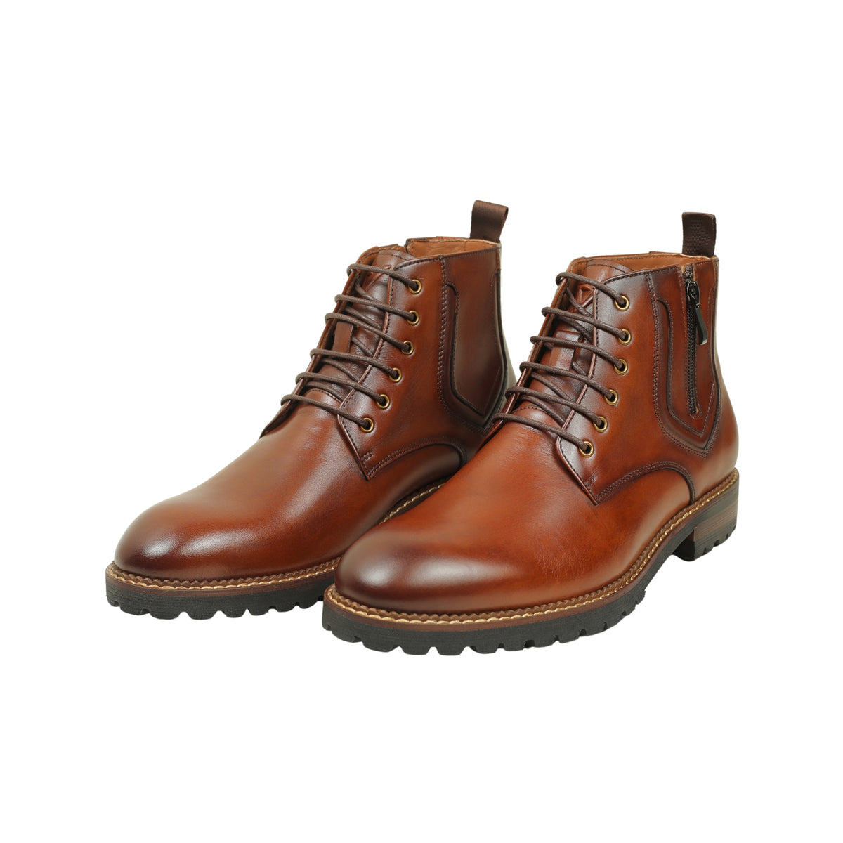 VIBRANT MEN'S GENUINE LEATHER LACE-UP BOOT - Vibrantbd.com