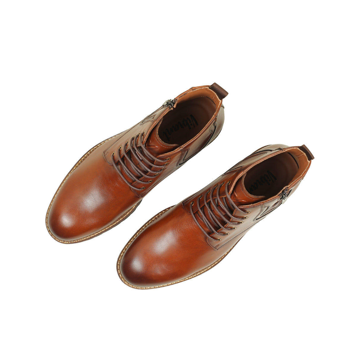 VIBRANT MEN'S GENUINE LEATHER LACE-UP BOOT - Vibrantbd.com