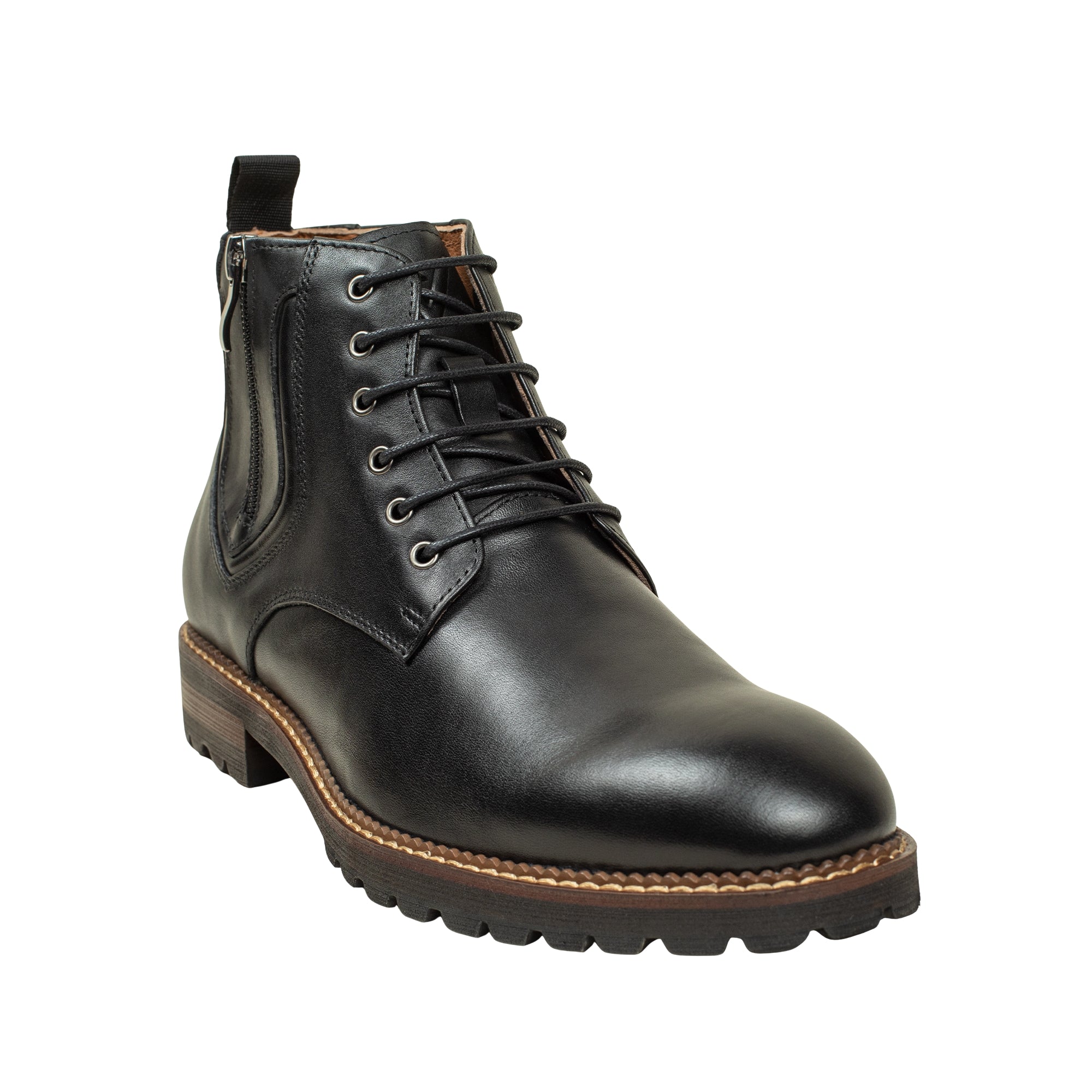 VIBRANT MEN'S GENUINE LEATHER LACE-UP BOOT