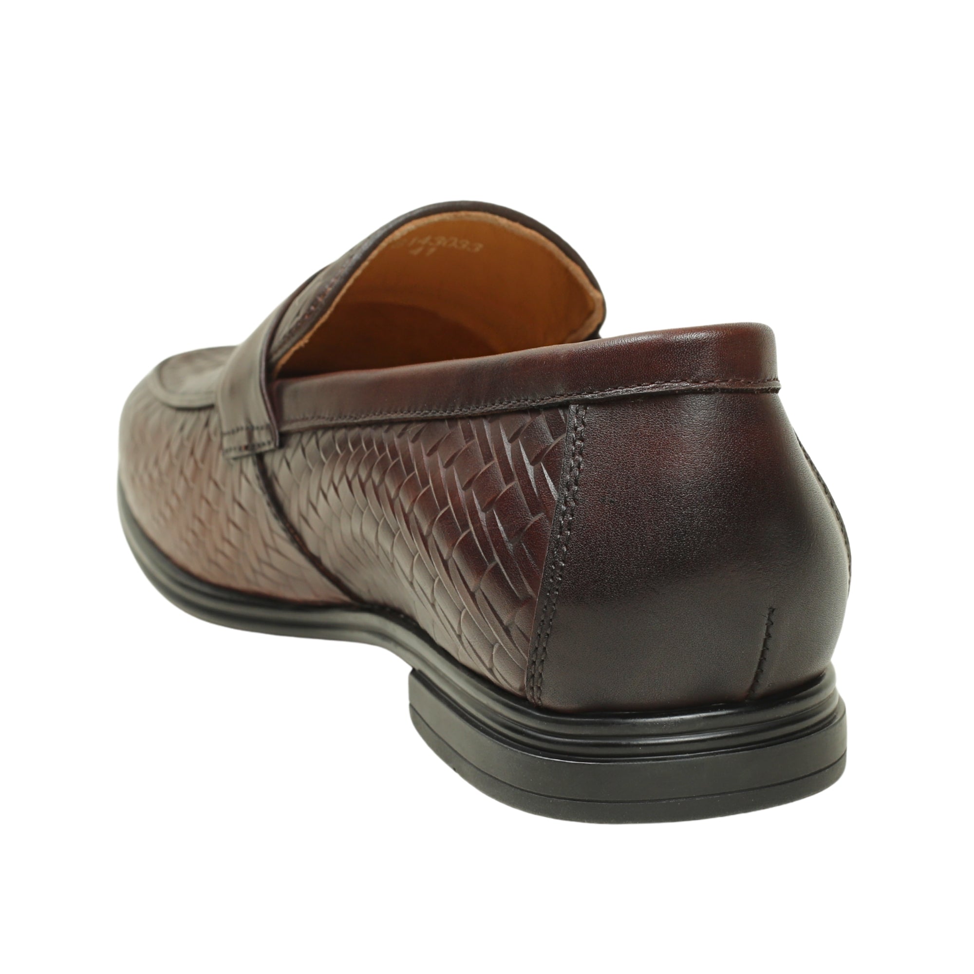 VIBRANT MEN'S IMPERIAL WEAVE GENUINE LEATHER SHOE - Vibrantbd.com