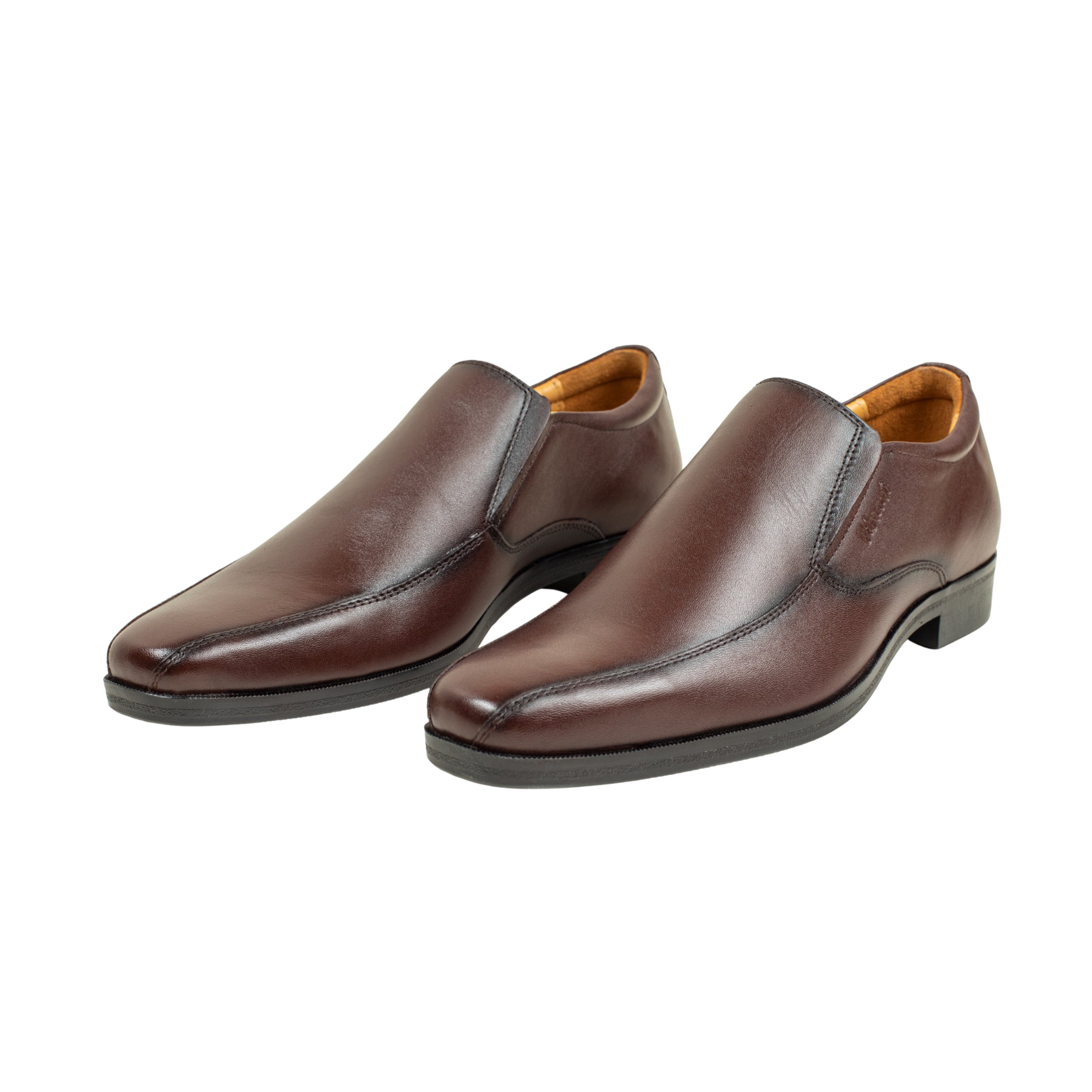 Men's Chocolate Leather Formal Shoes | Vibrant® Elegant Dress Shoes - Vibrantbd.com