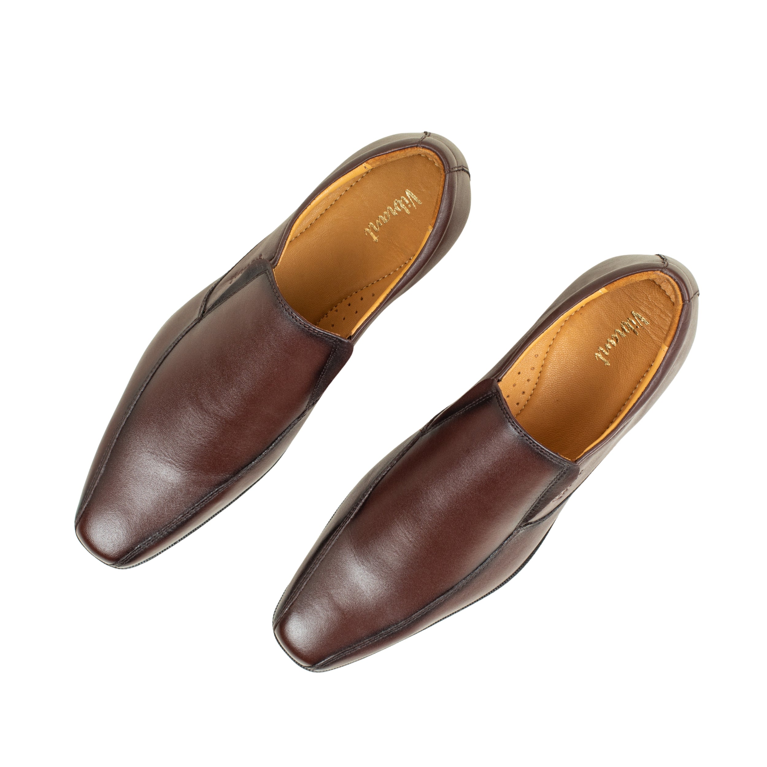 Men's Chocolate Leather Formal Shoes | Vibrant® Elegant Dress Shoes - Vibrantbd.com