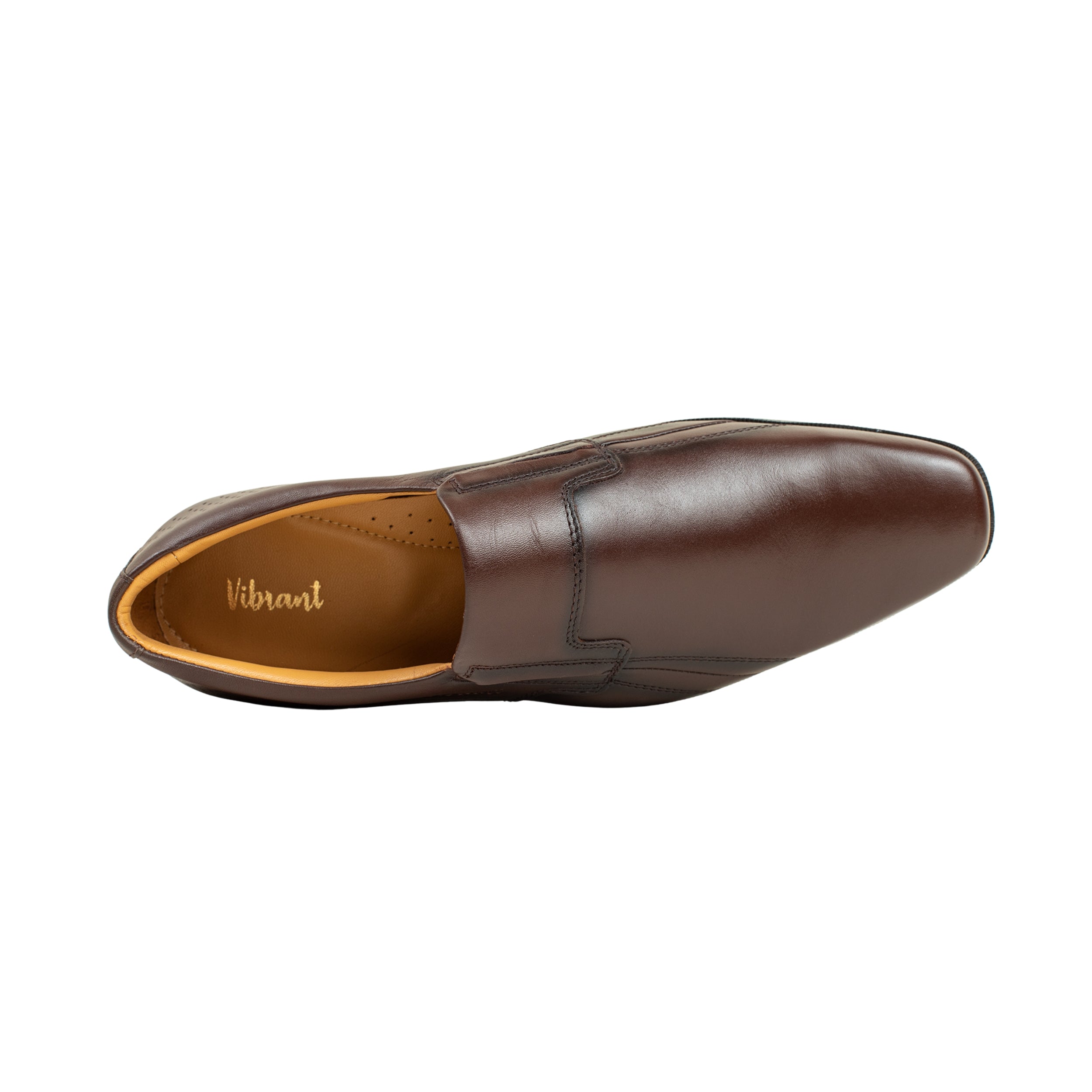 Vibrant Brown Classic Men's Leather Formal Shoes | Vibrant® Elegant Dress Shoes - Vibrantbd.com