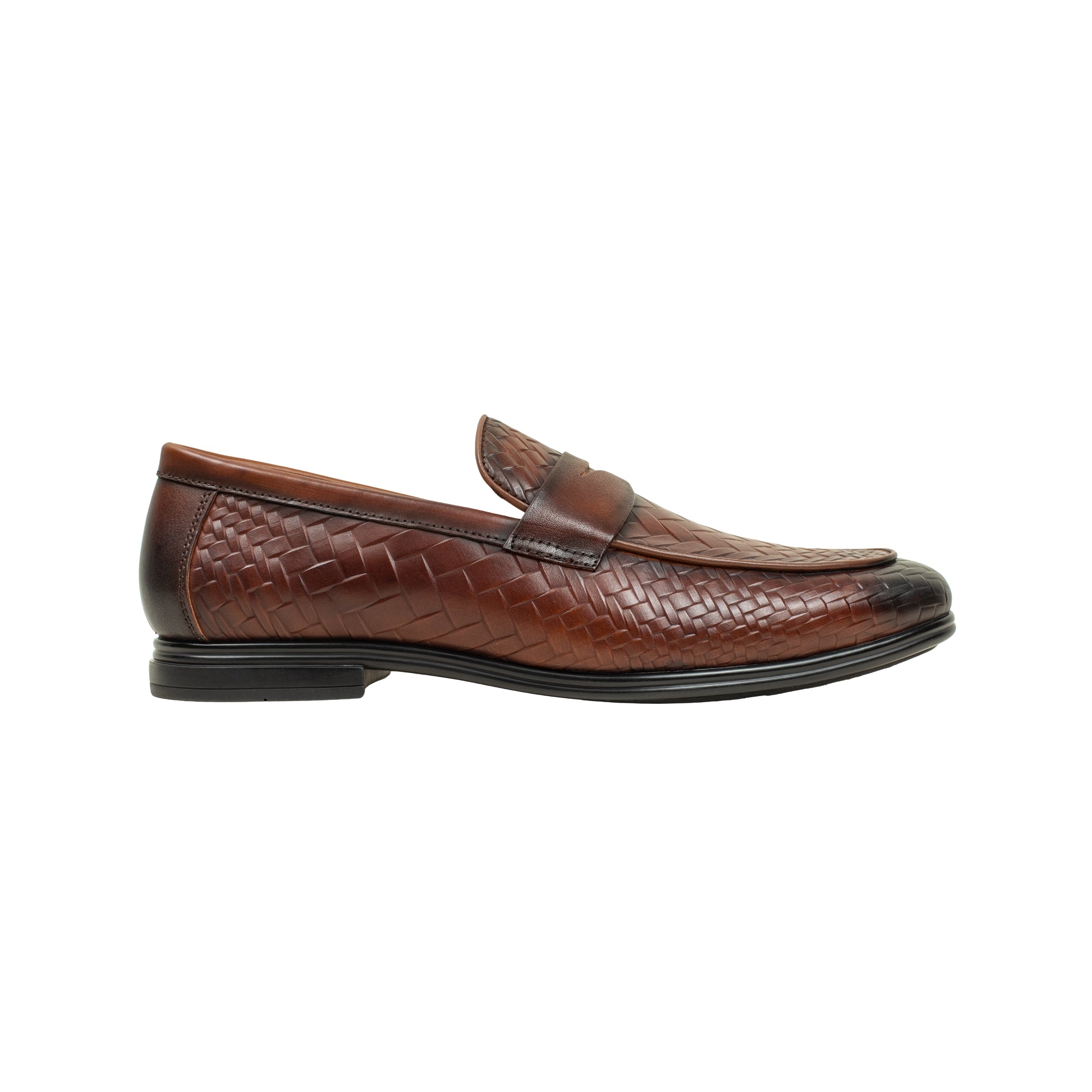 VIBRANT MEN'S IMPERIAL WEAVE GENUINE LEATHER SHOE - Vibrantbd.com